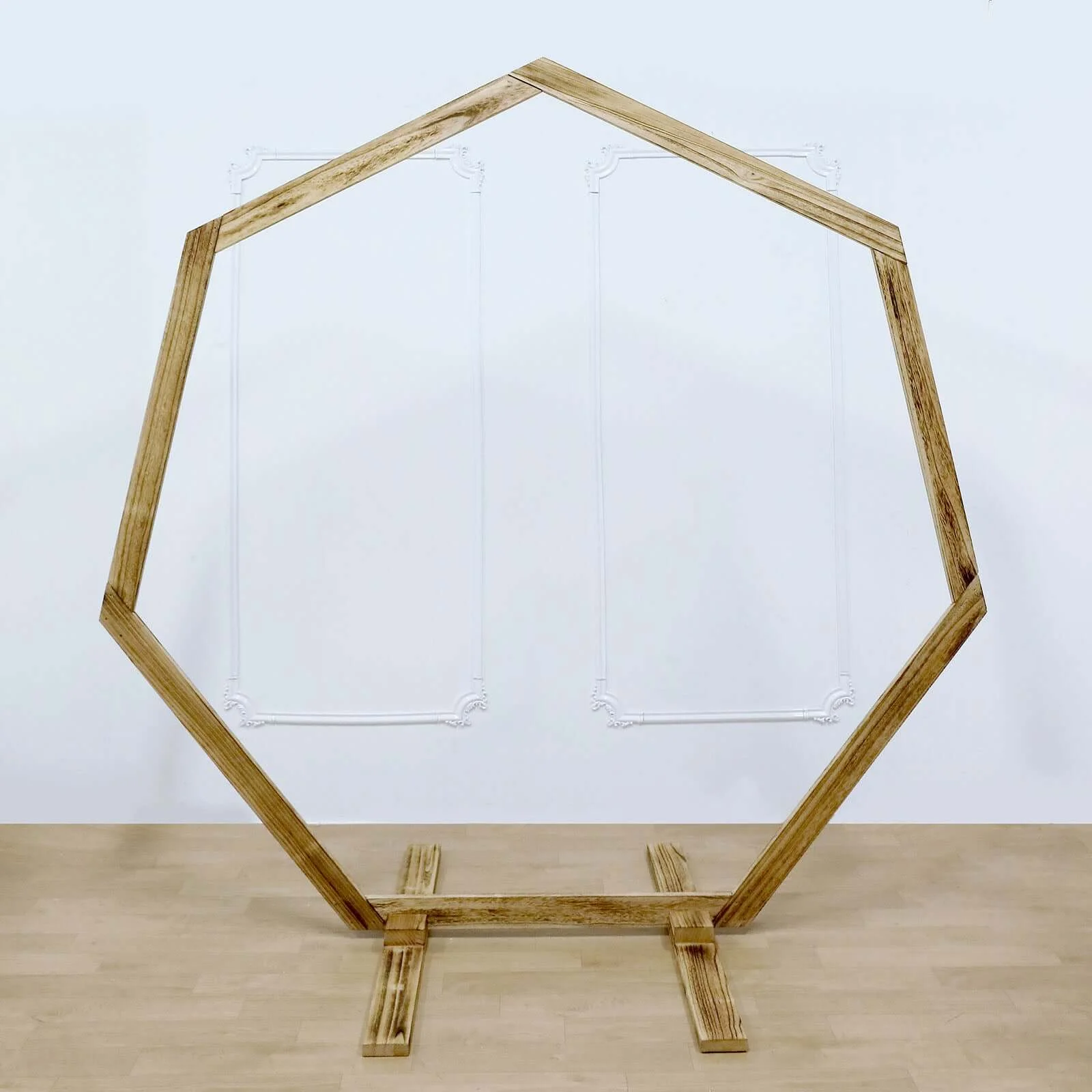 Efavormart 7FT Rustic Square Wedding Arch Wooden Backdrop Stand, Wedding Ceremony Arch - Brown - Image 62