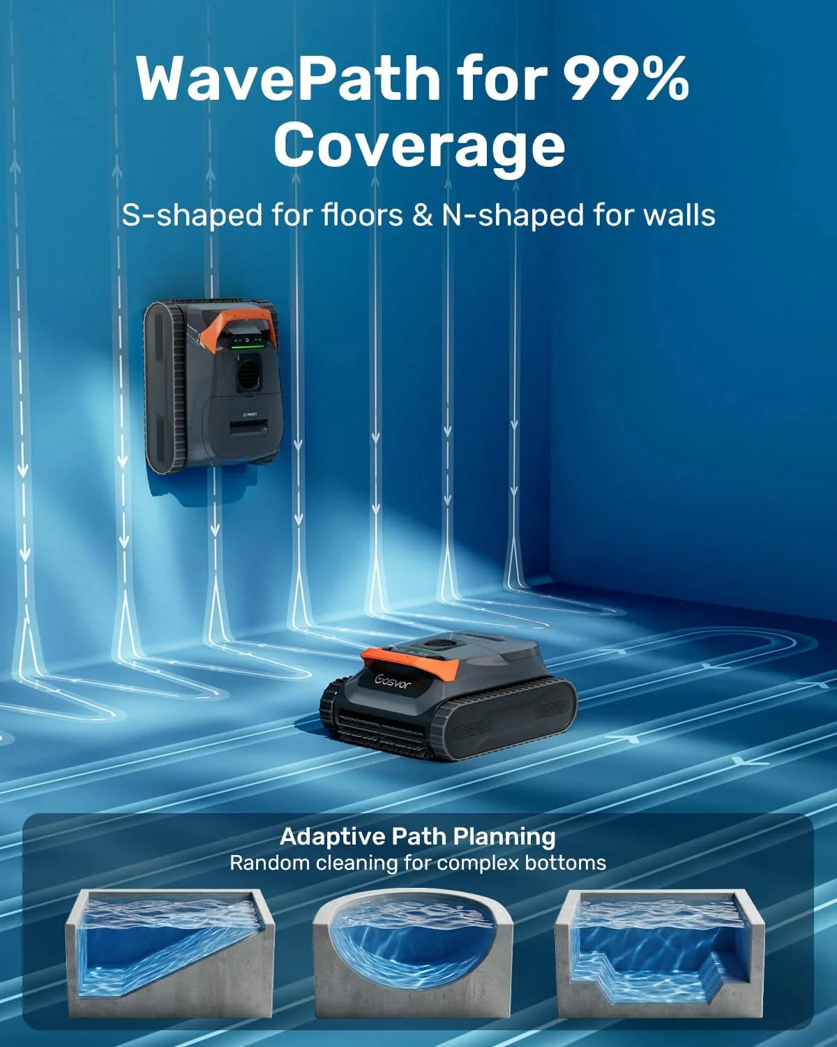 Cordless Robotic Pool Vacuum Cleaner With Smart Navigation And Wall And Waterline Cleaning - Image 3 Cordless Robotic Pool Vacuum Cleaner With Smart Navigation And Wall And Waterline Cleaning - Image 3