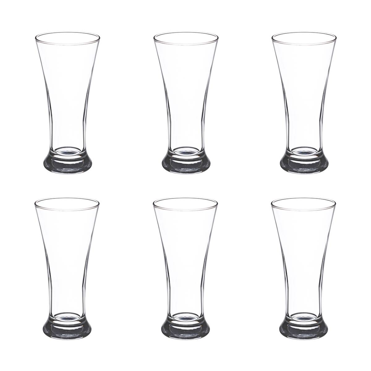 Set of 6 "Pastis" aperitif glasses 180 ml, Transparent