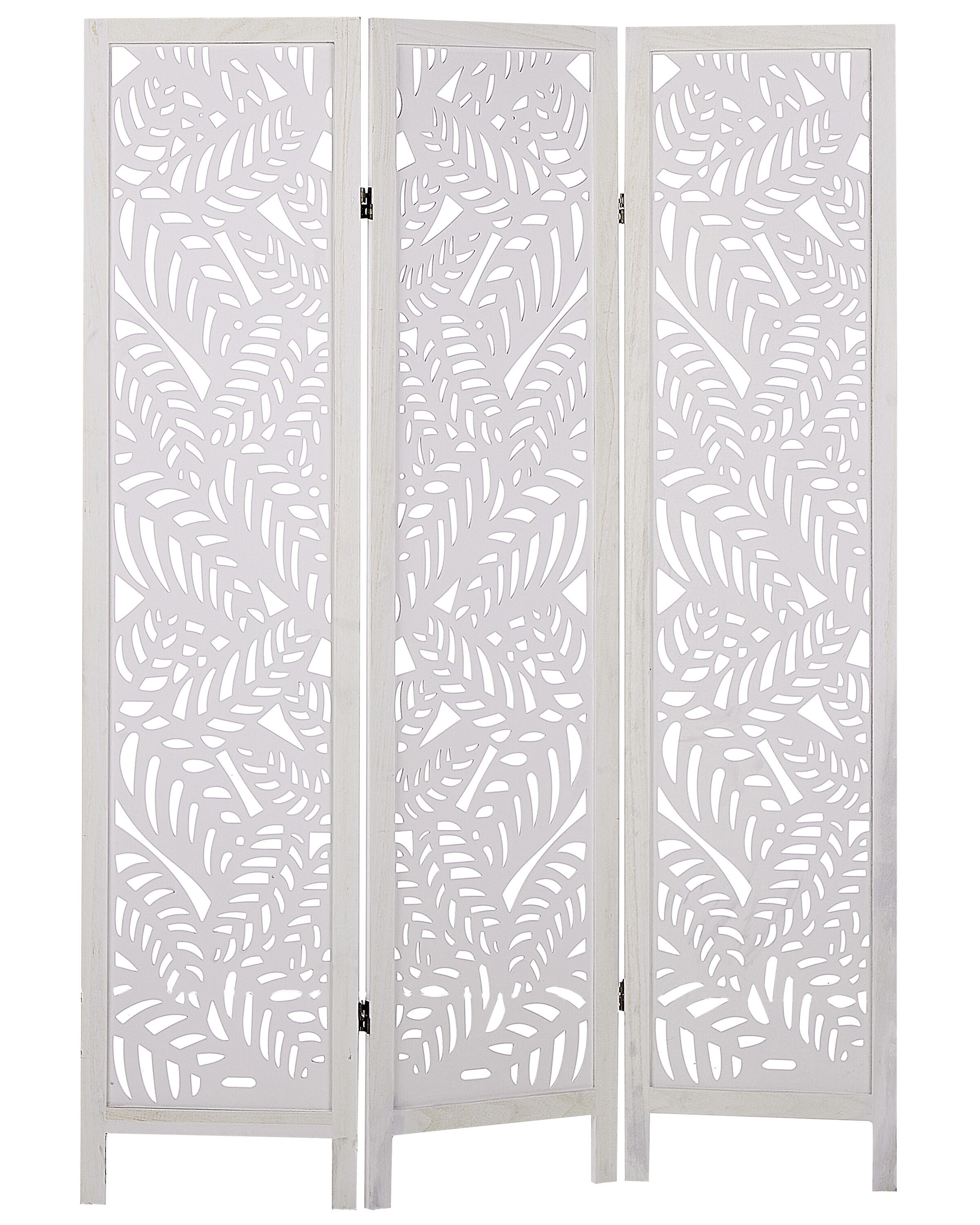 3 Panel Room Divider MELAGO White 122 cm 170 cm