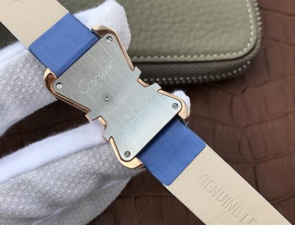 Replica Cartier High Jewelry Watches RG WJ306014 Blue Dial Blue Fabric Strap - Top club