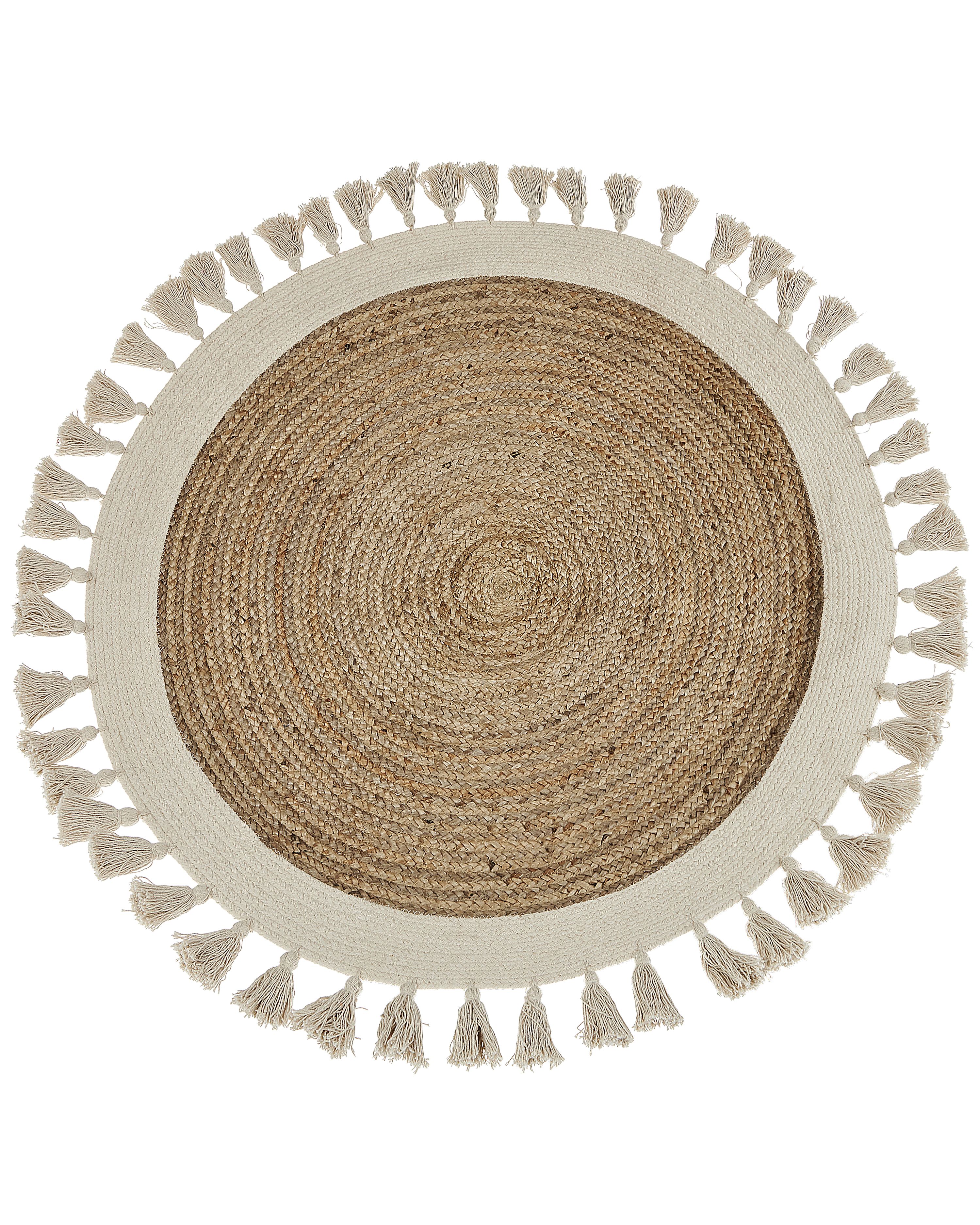 Rug SAMSUN Beige ø 120 cm Jute