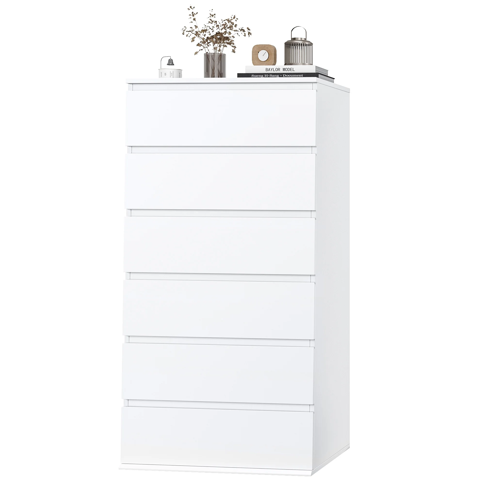 Homfa 5 Drawer White Dresser, Modern Storage Cabinet for Bedroom,Tall Chest of Drawers for Living Room - Image 15