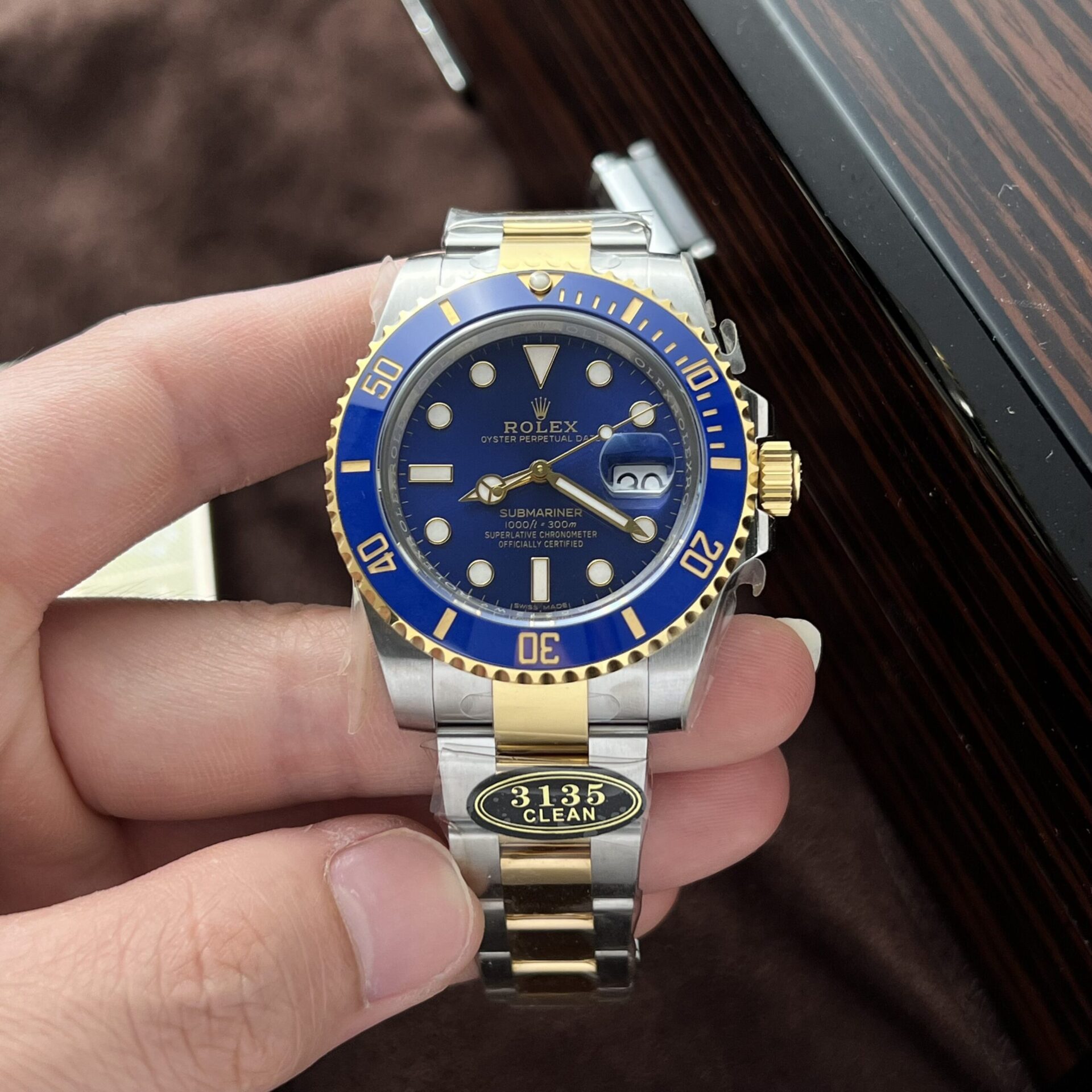 Rolex Replica Watch Submariner 126613LB Dial Blue Clean Factory 41mm - Elite Watch Atelier