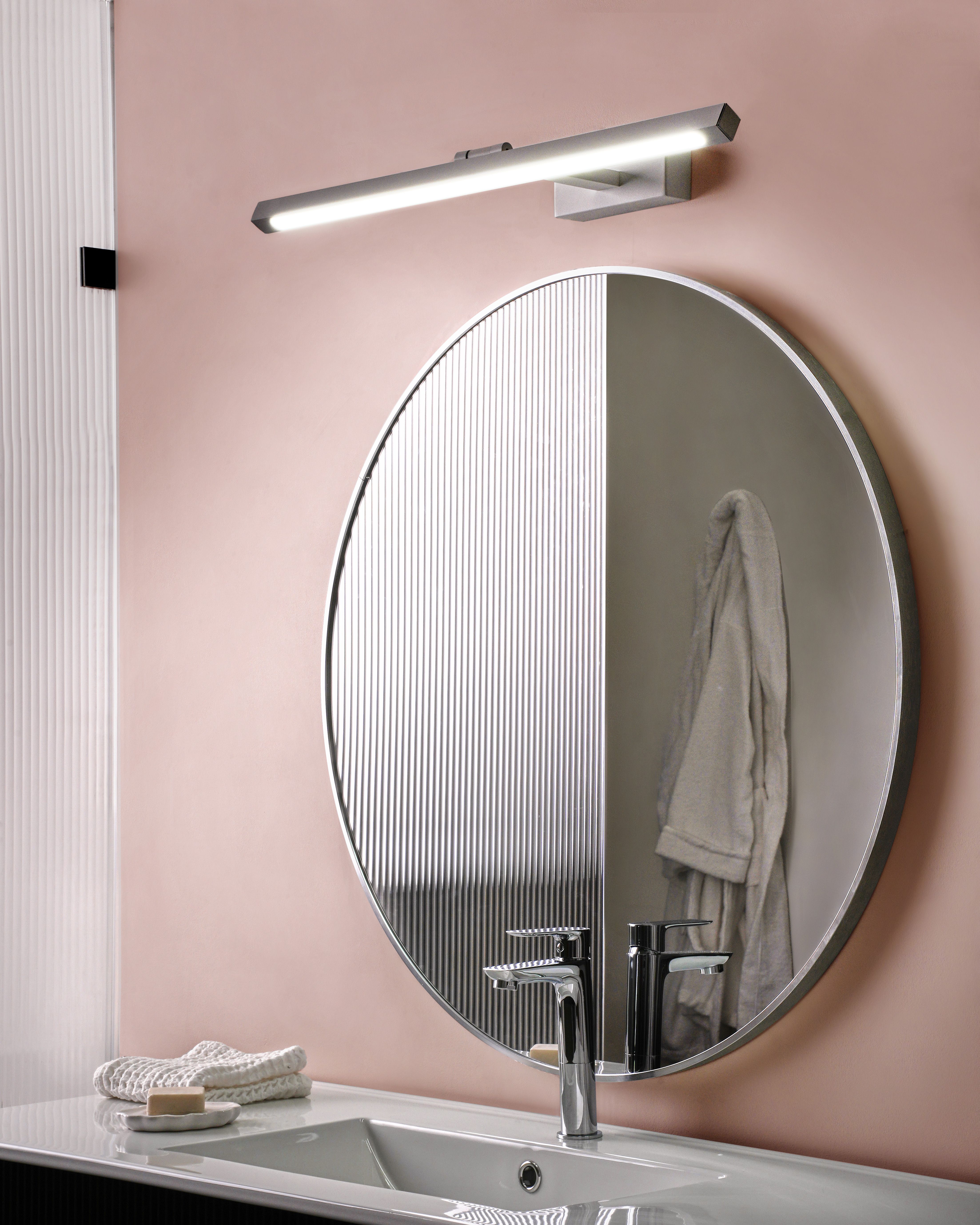 Picture and Mirror LED Light ARROS Metal White