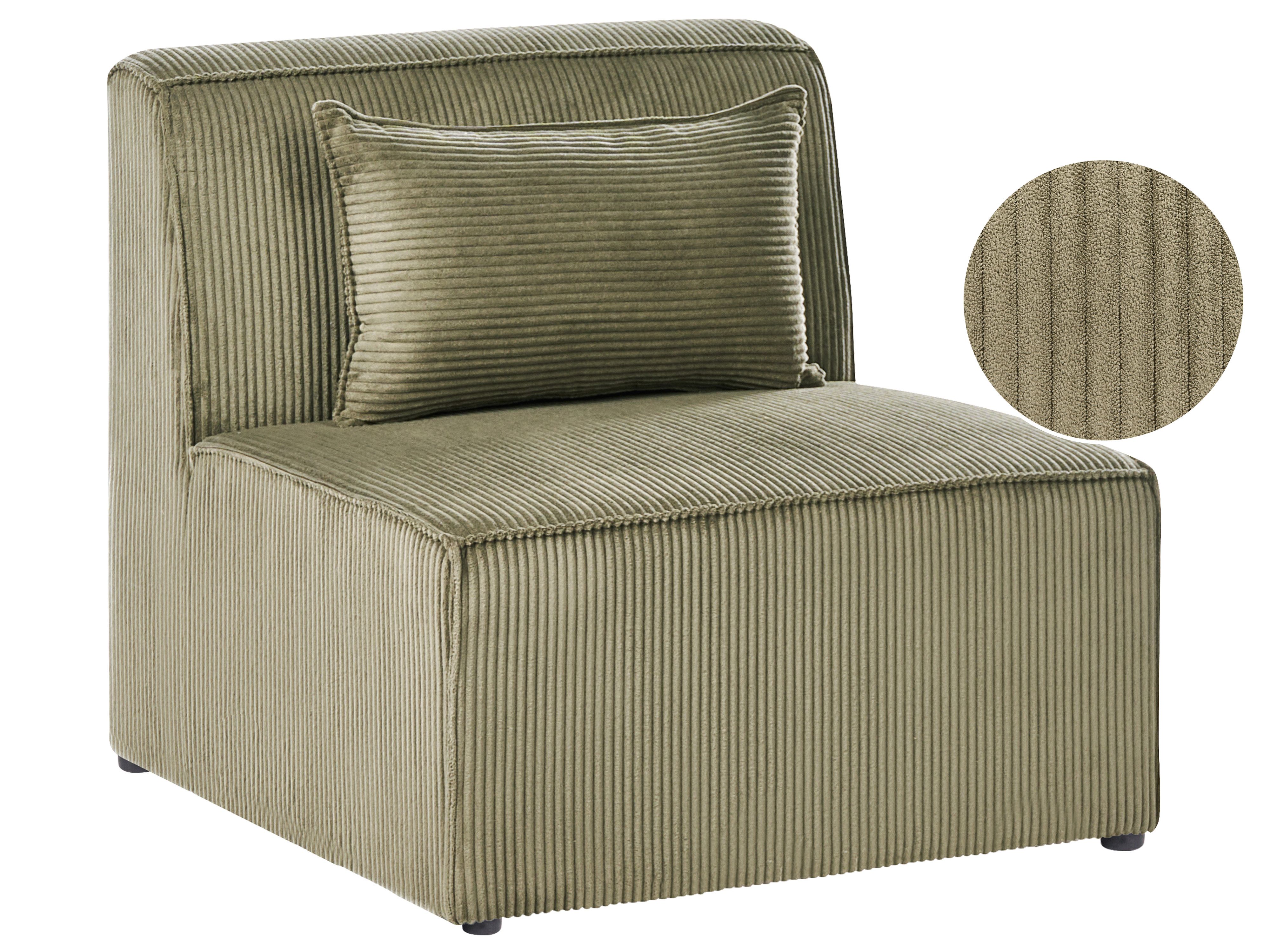 1-Seat Section LEMVIG Corduroy Green