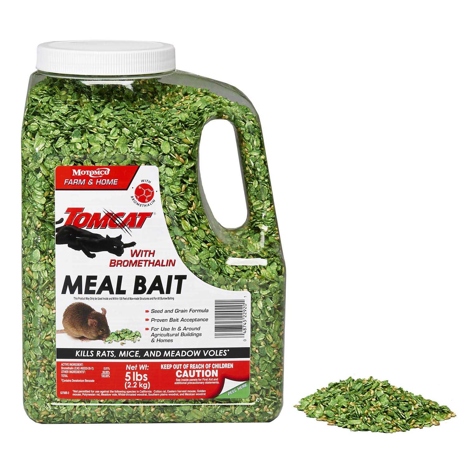 Tomcat Bromethalin Meal Bait 5 lb Jug - Image 4 Tomcat Bromethalin Meal Bait 5 lb Jug - Image 4