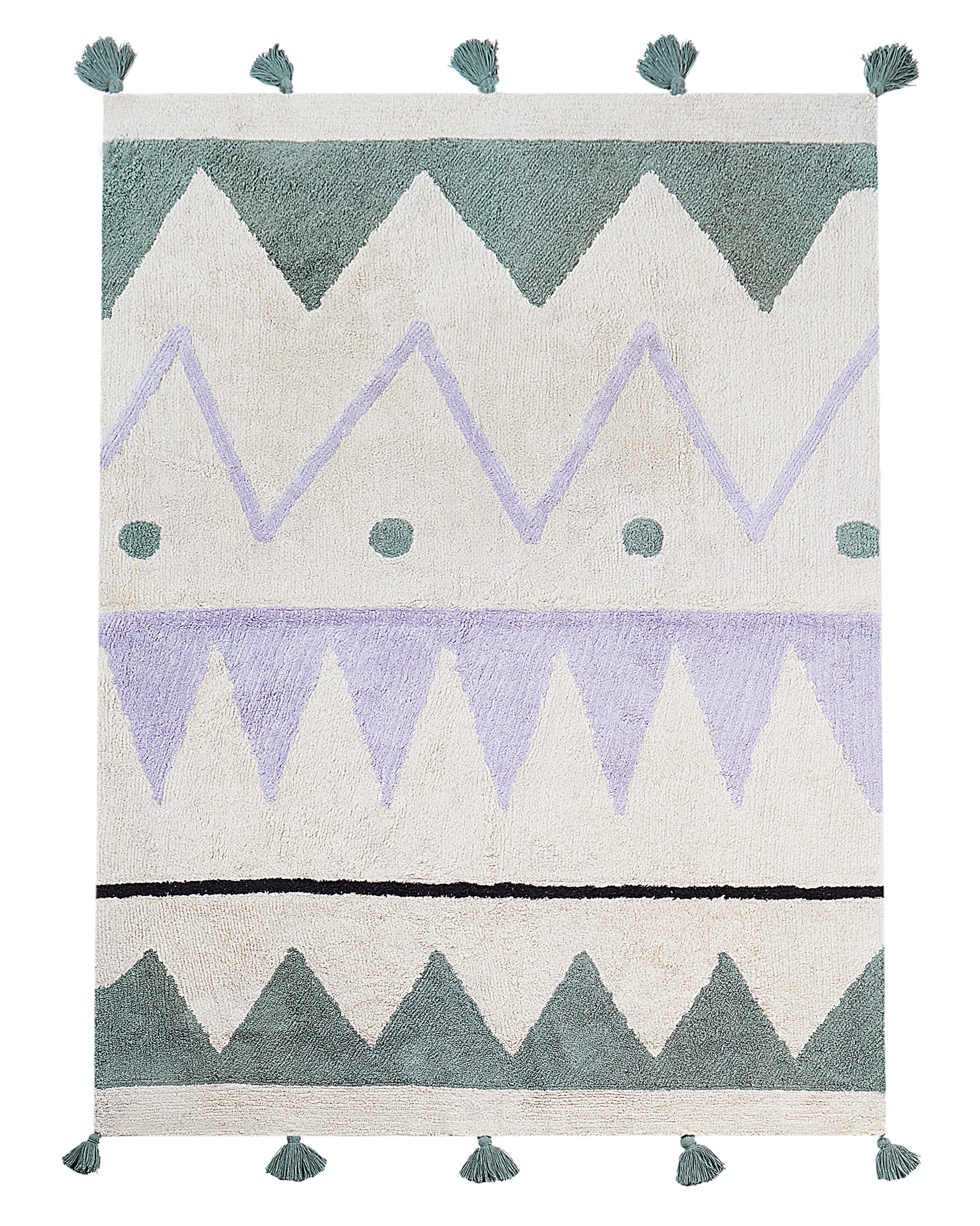 Kids Rug ALAKOL Multicolour 140 x 200 cm Cotton