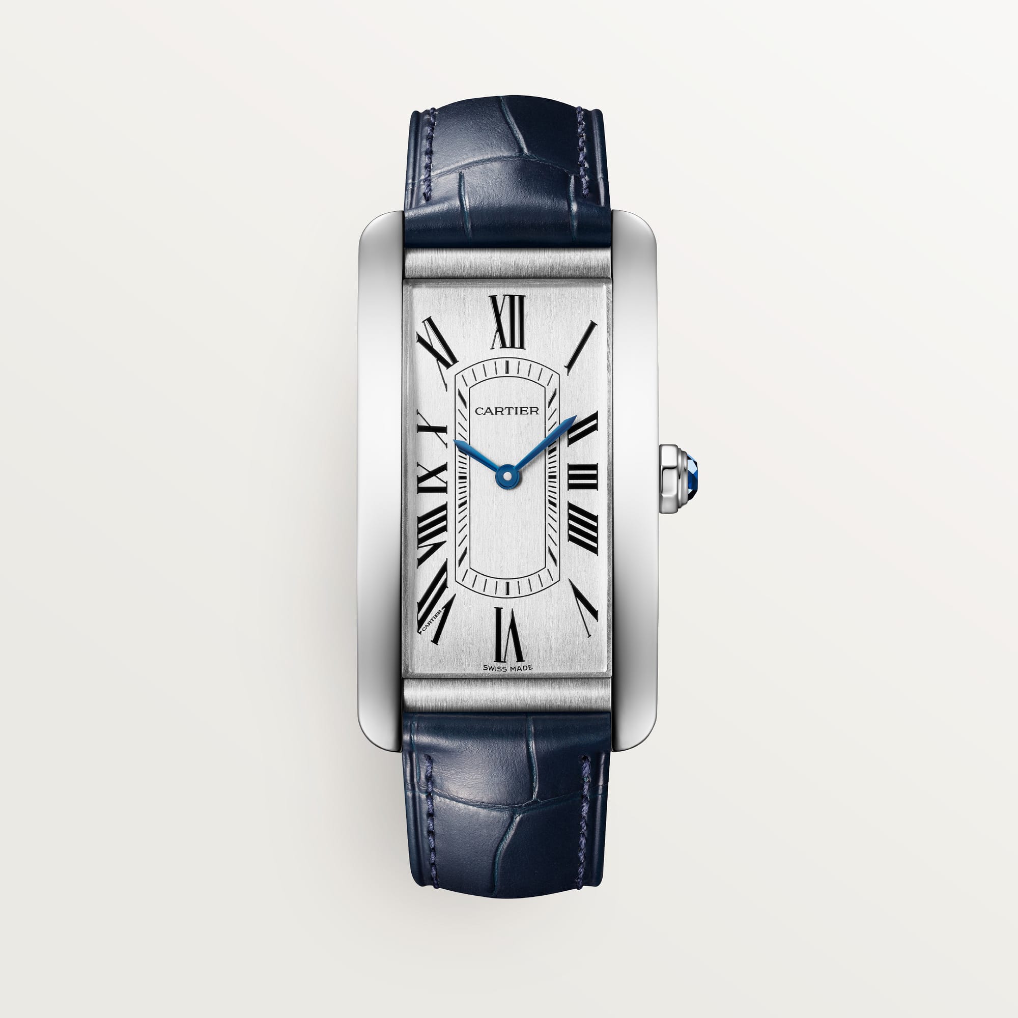 fake cartier watch Tank Americaine large model mechanical movement with automatic winding(1:1 replica) - Top club
