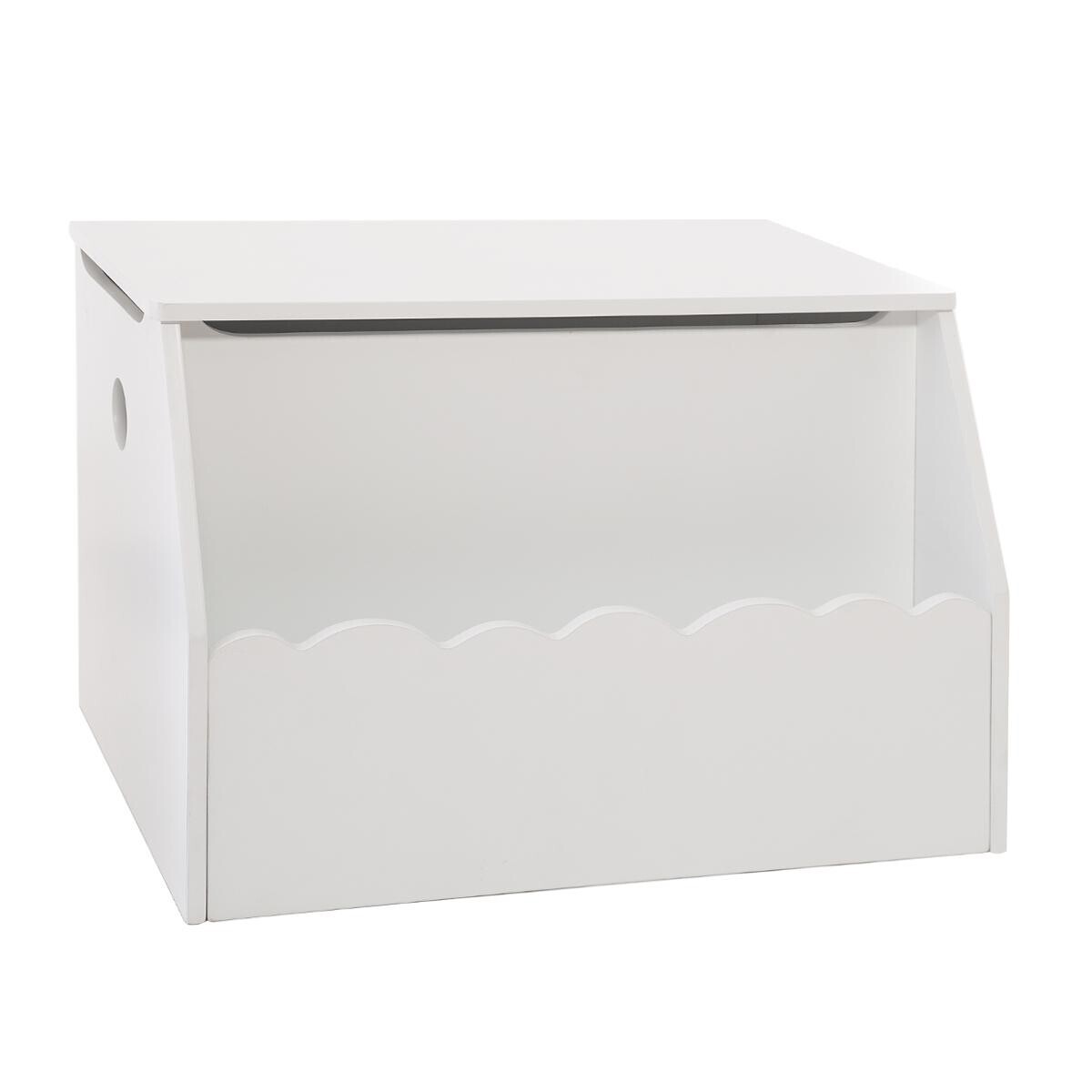 Kids toy chest and bookcase White, 58x38 cm