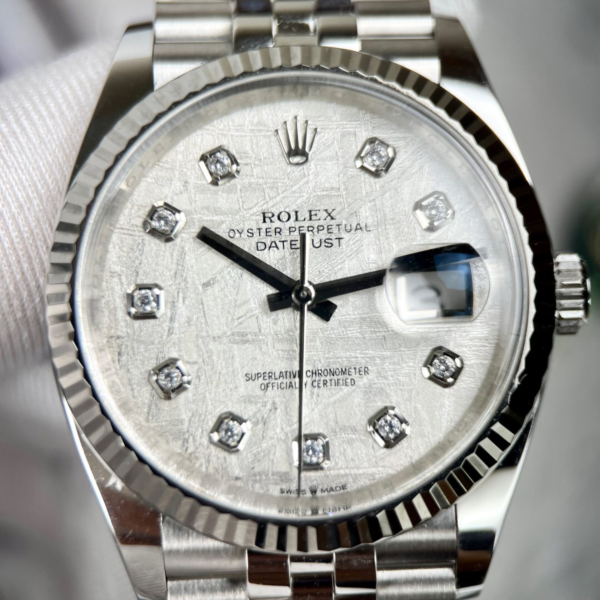 Rolex DateJust Replica 11 Watch Meteorite Dial Clean Factory 41mm - Elite Watch Atelier