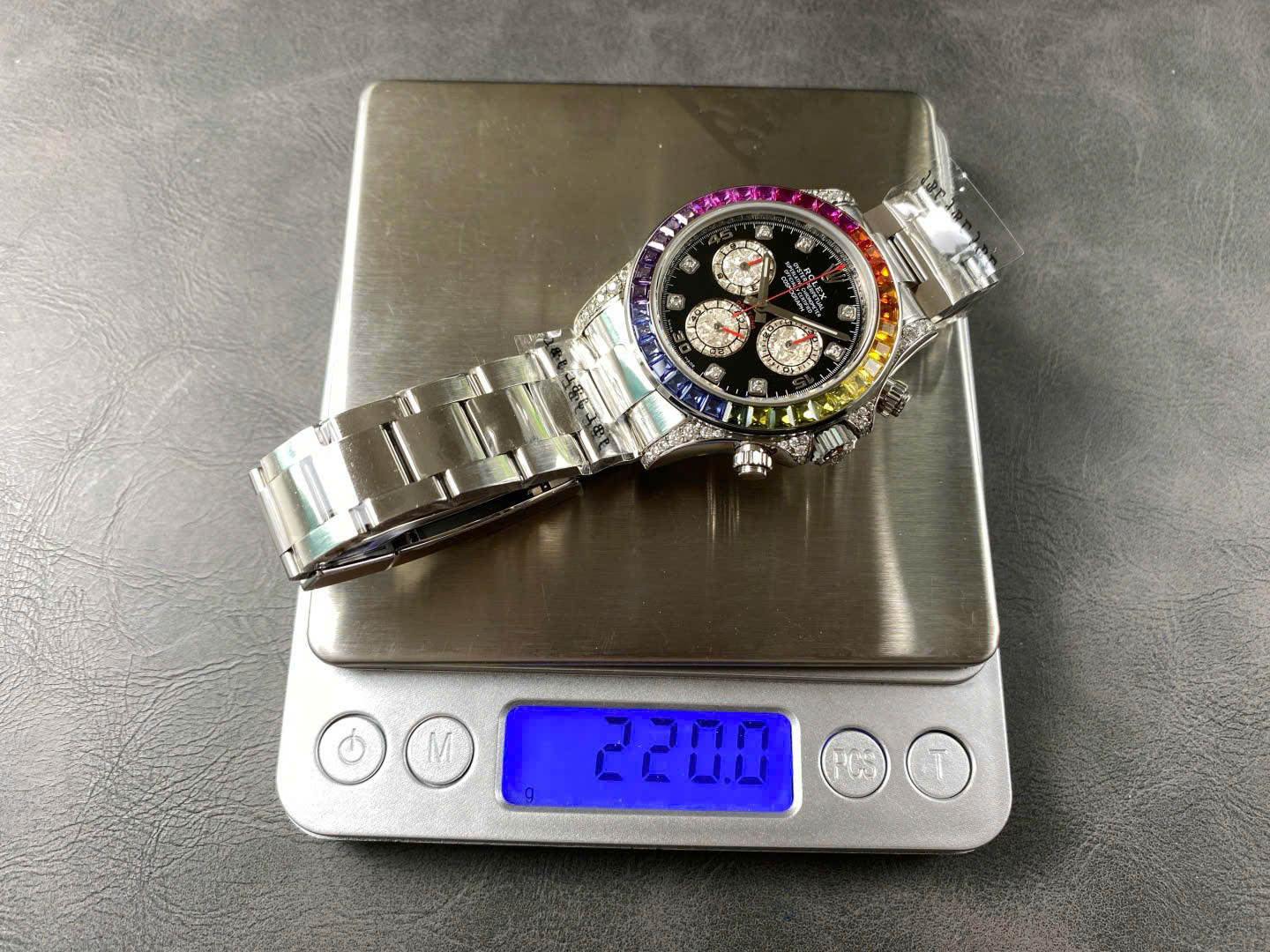 Rolex Cosmograph Rainbow Weight 220 Grams Best Replica Watches 40mm - Elite Watch Atelier