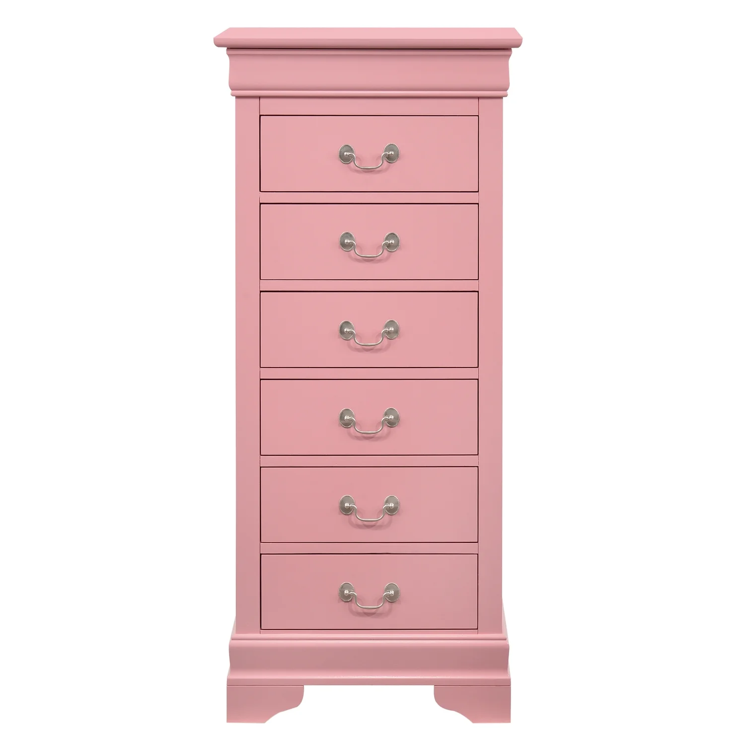 Glory Furniture Louis Phillipe 7 Drawer Lingerie Chest in Cherry - Image 58