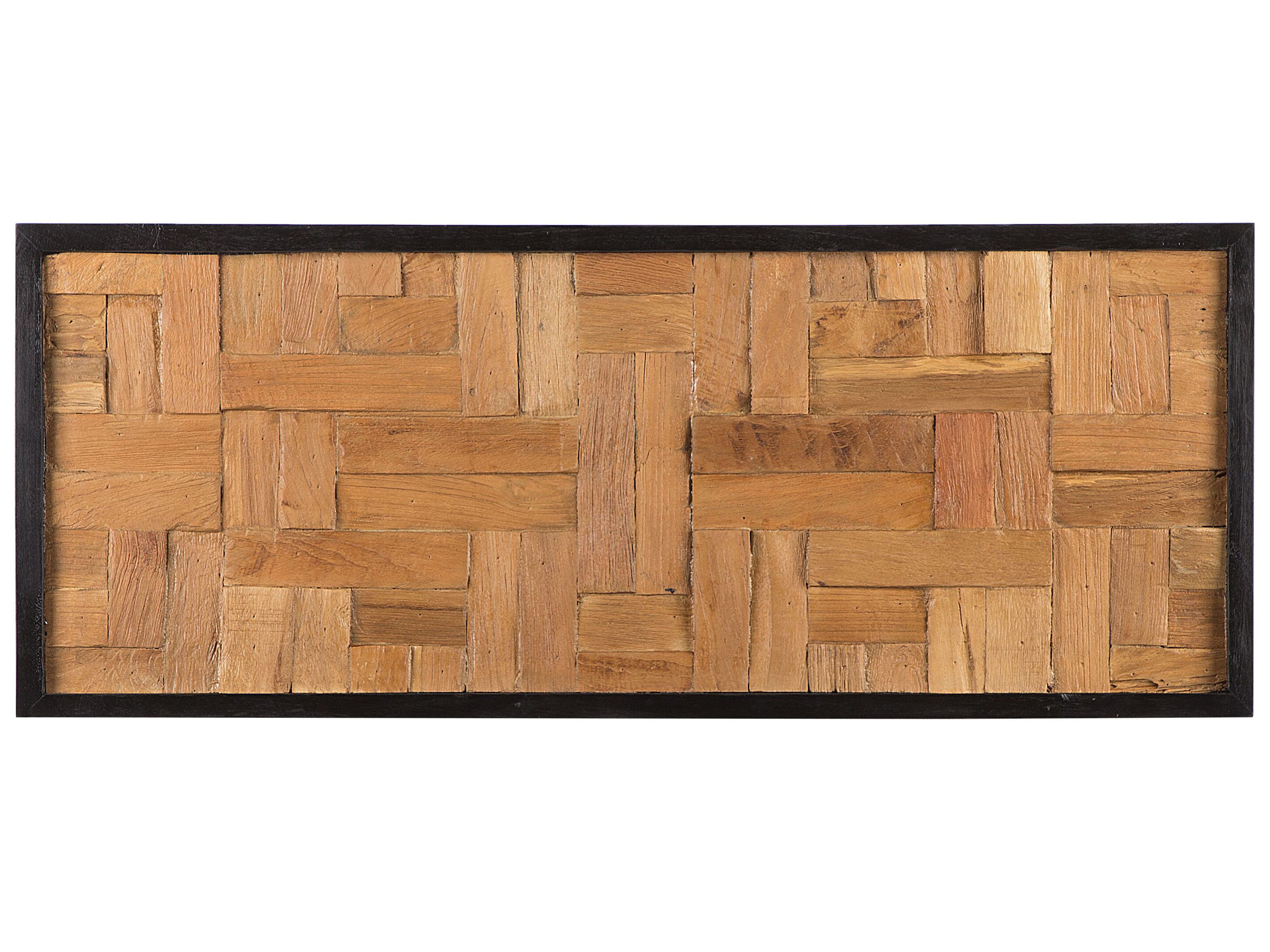 Wall Decor TOLUCA Teak Wood 40 cm Brown