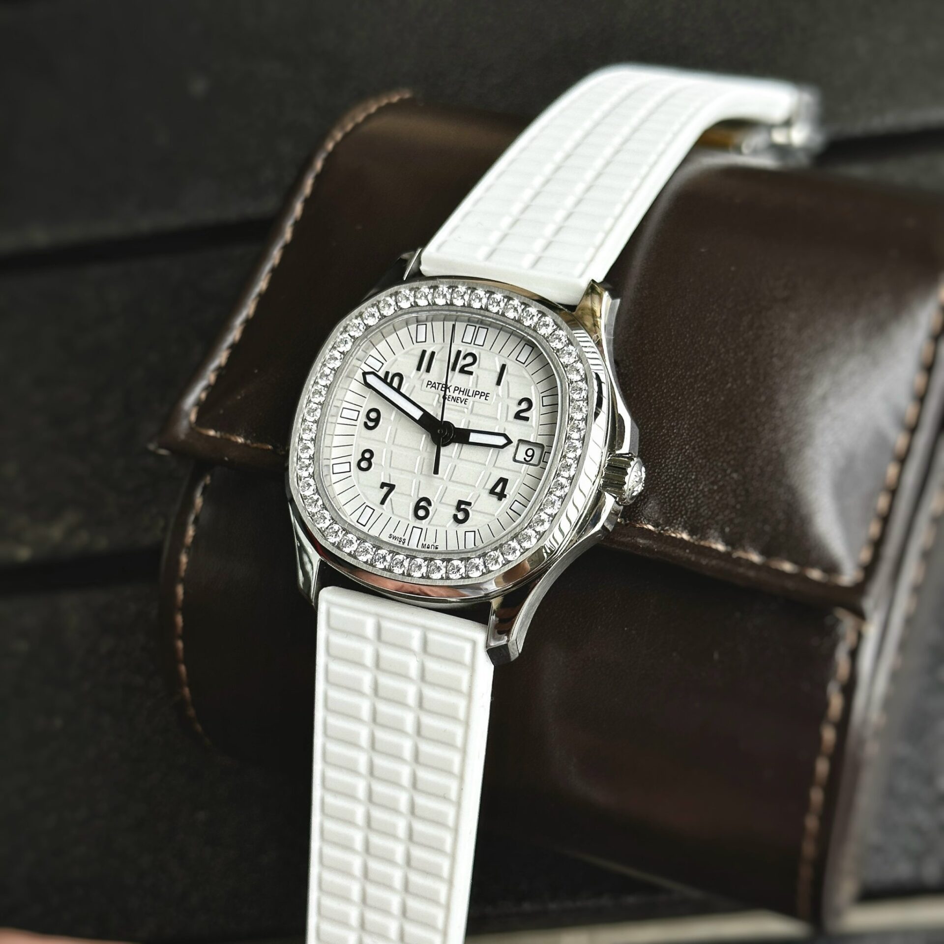 Patek Philippe Fake Watches Aquanaut 5067 White Dial PPF Factory 35.6mm - Top club