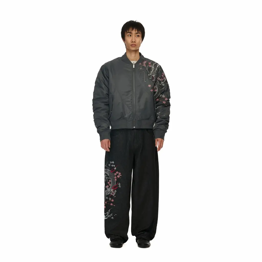 "yakuza" raw Denim black 02