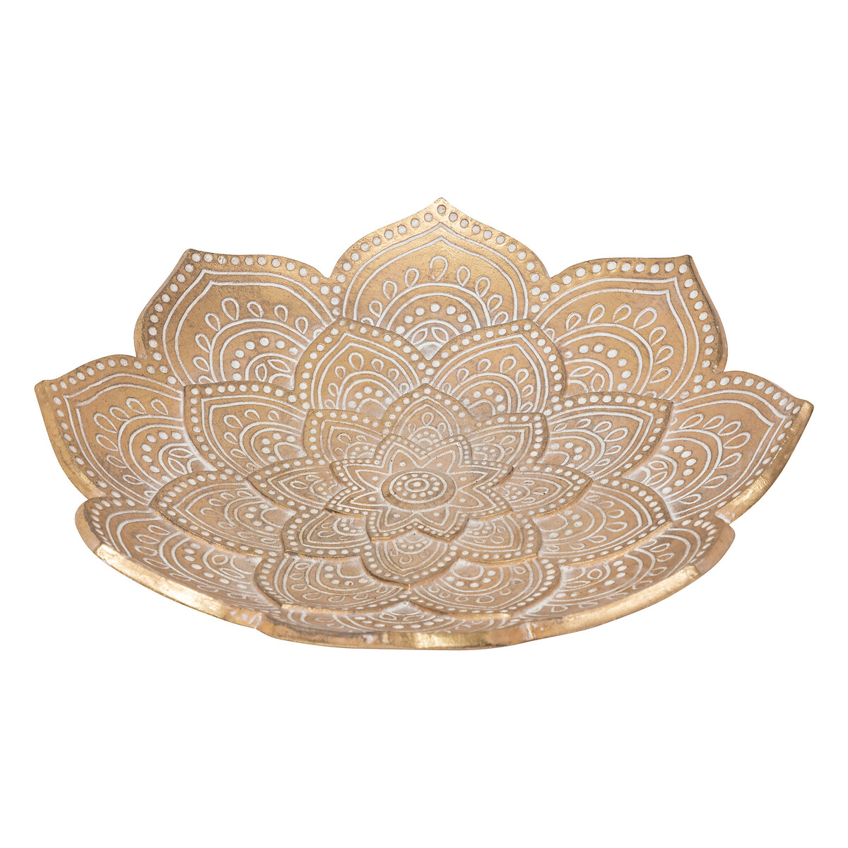 Bowl "Oasis" Resin, Golden, D.29.5 cm