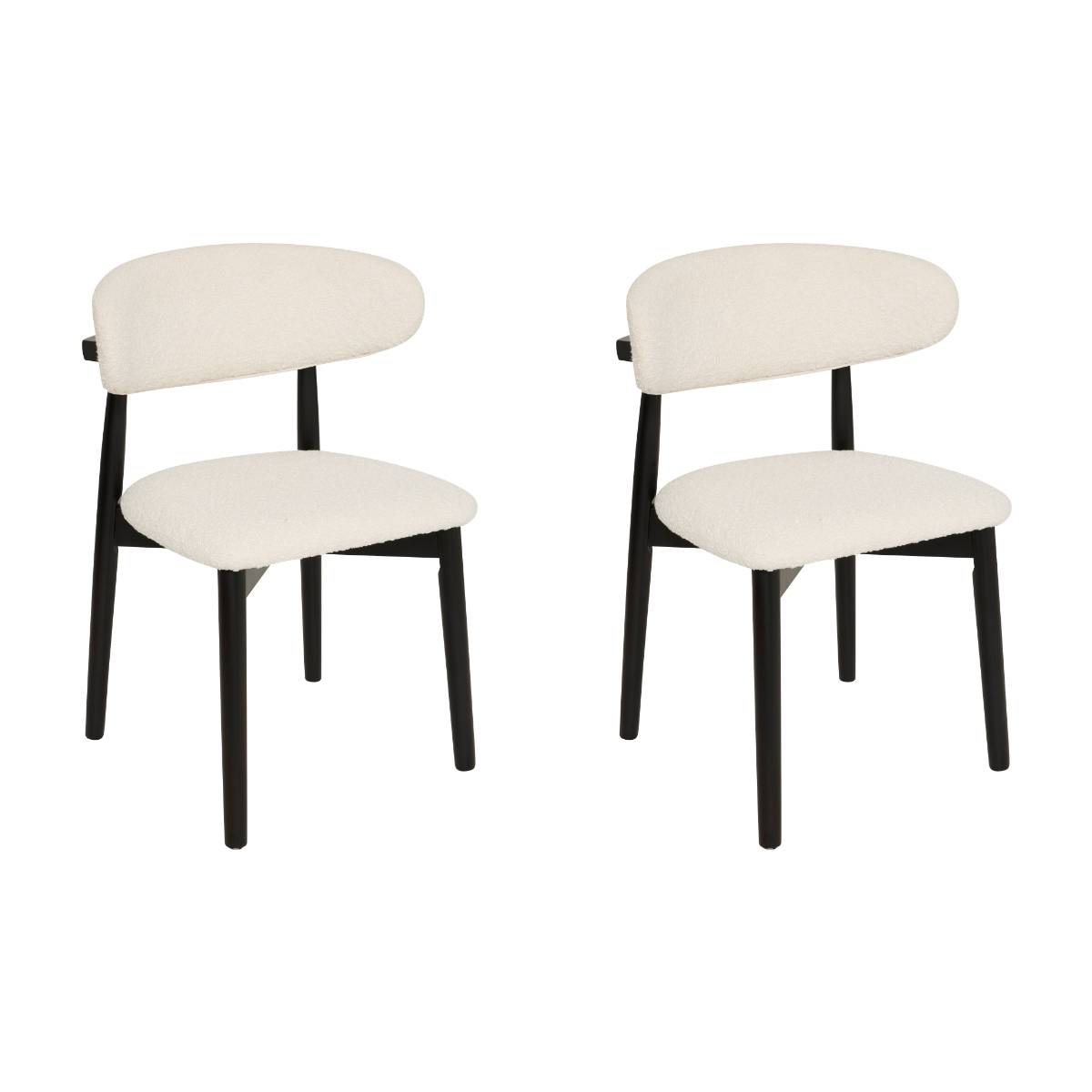 Set of 2 "Sari" chairs White