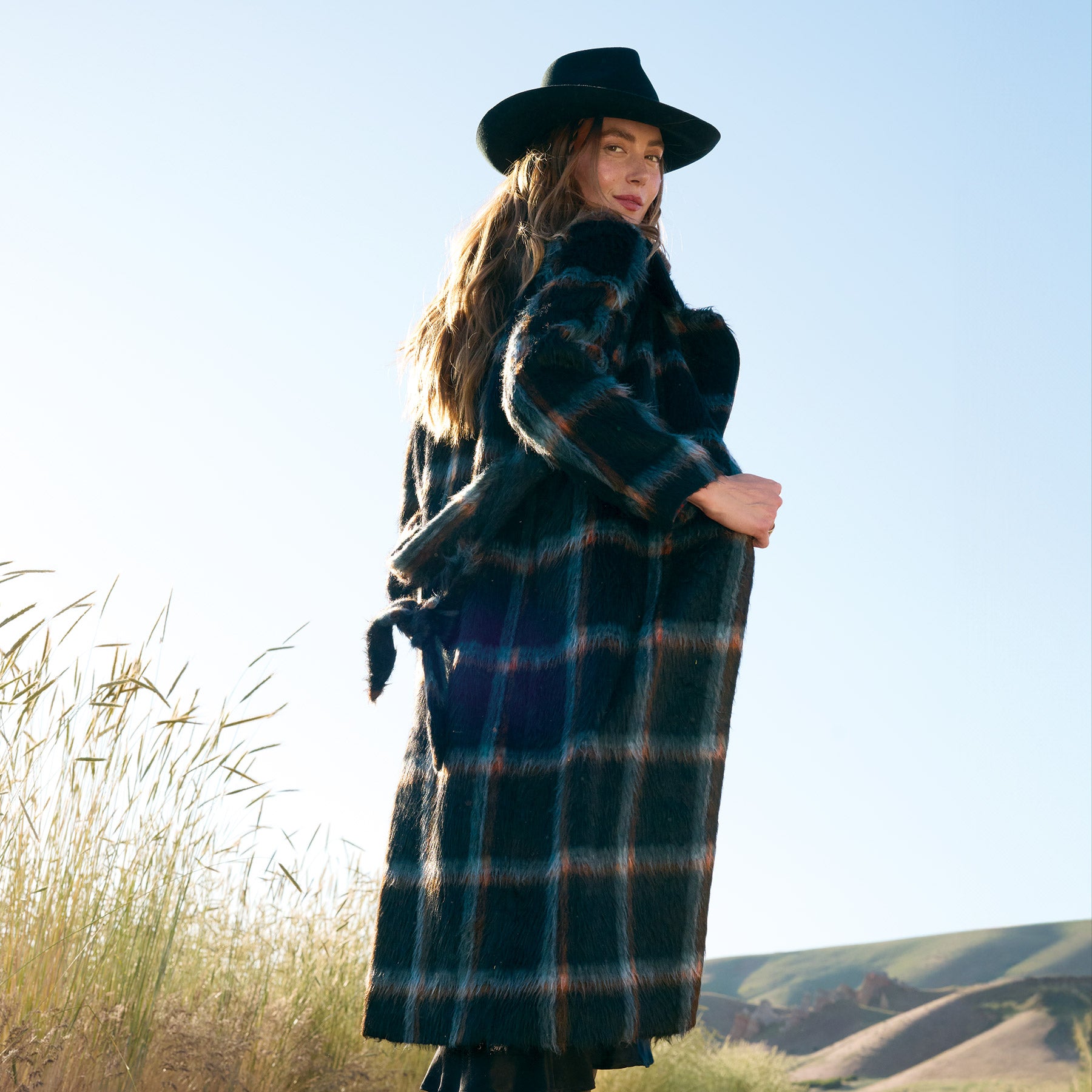 Rosemarie Plaid Coat, Petite - Sundance Clothing