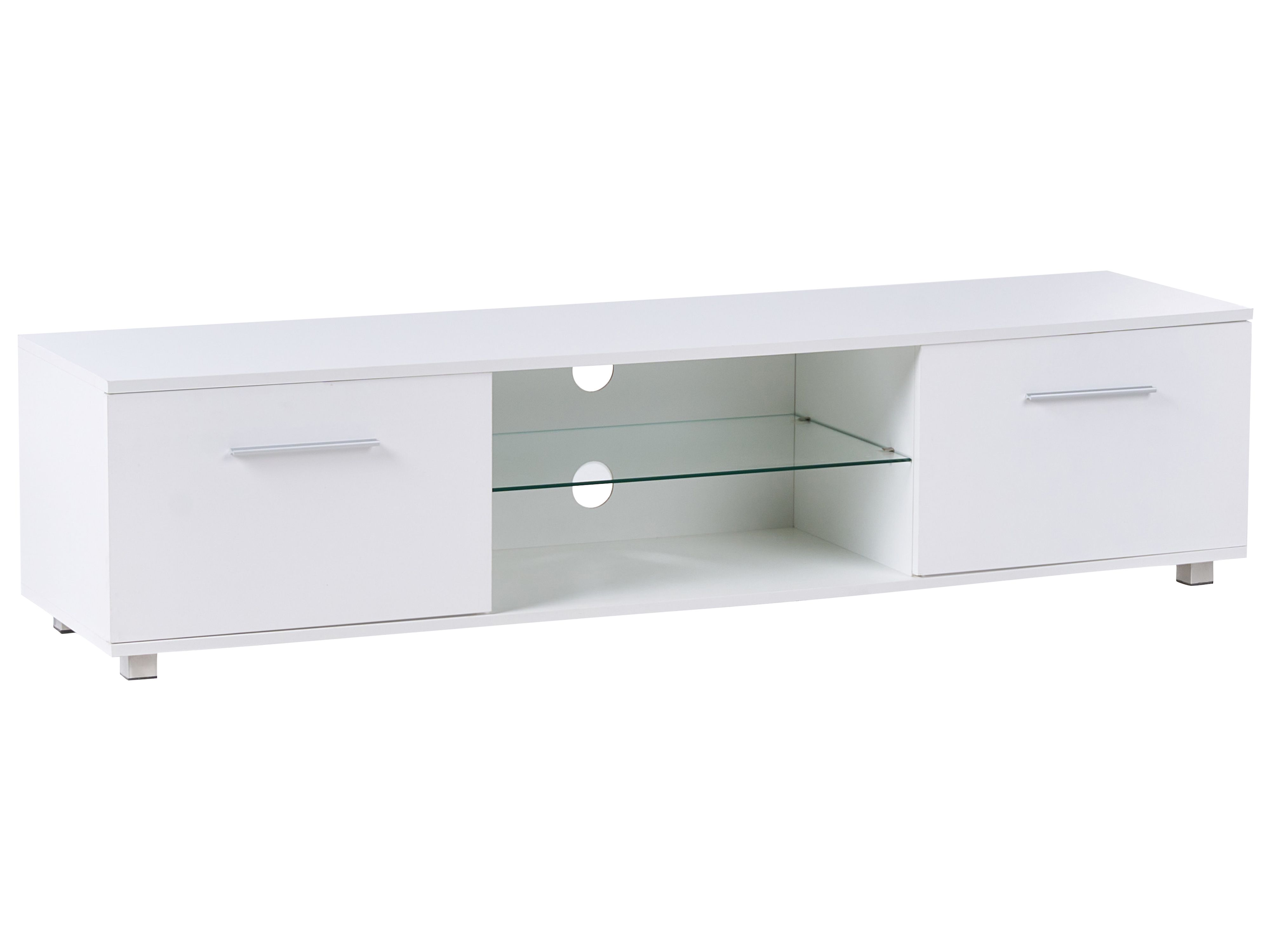 TV Stand with LED BANFF White