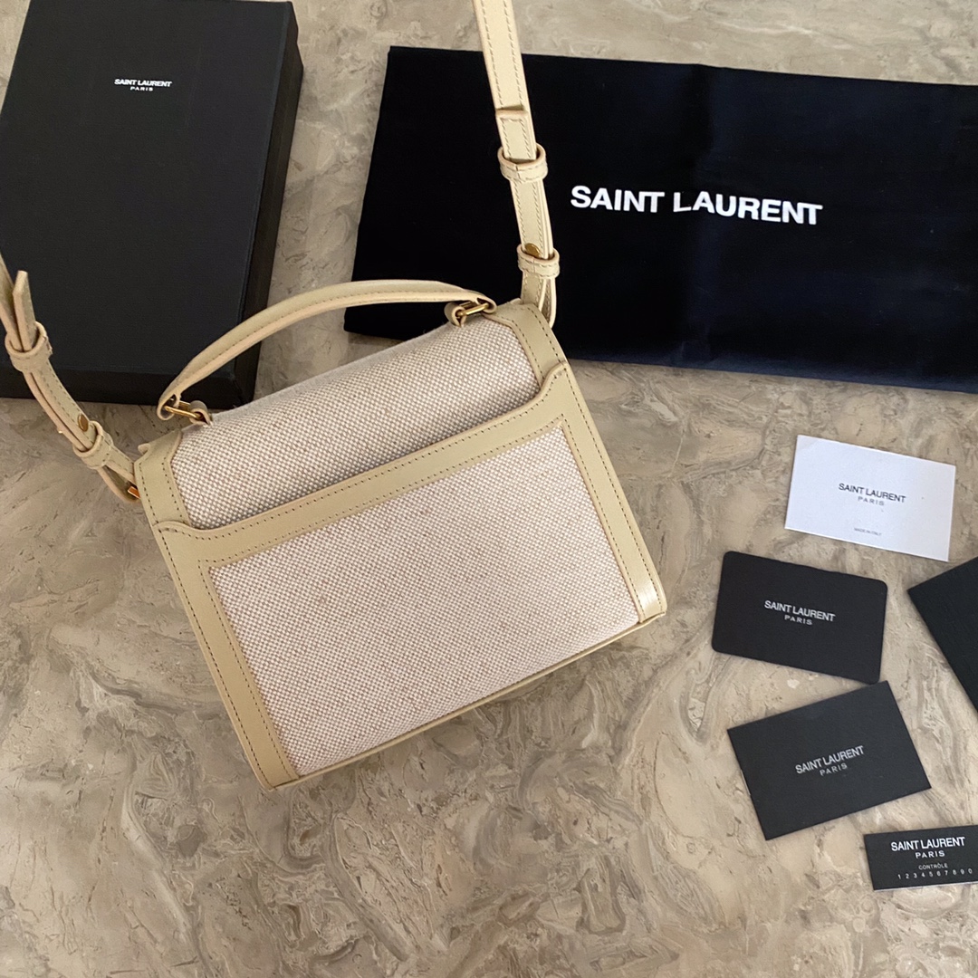 UPTOWN POUCH IN CANVAS AND SMOOTH LEATHER1:1High-quality replica