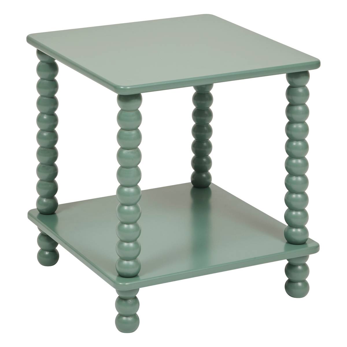 Side Table "Chamlo" Olive green, 40x40 cm