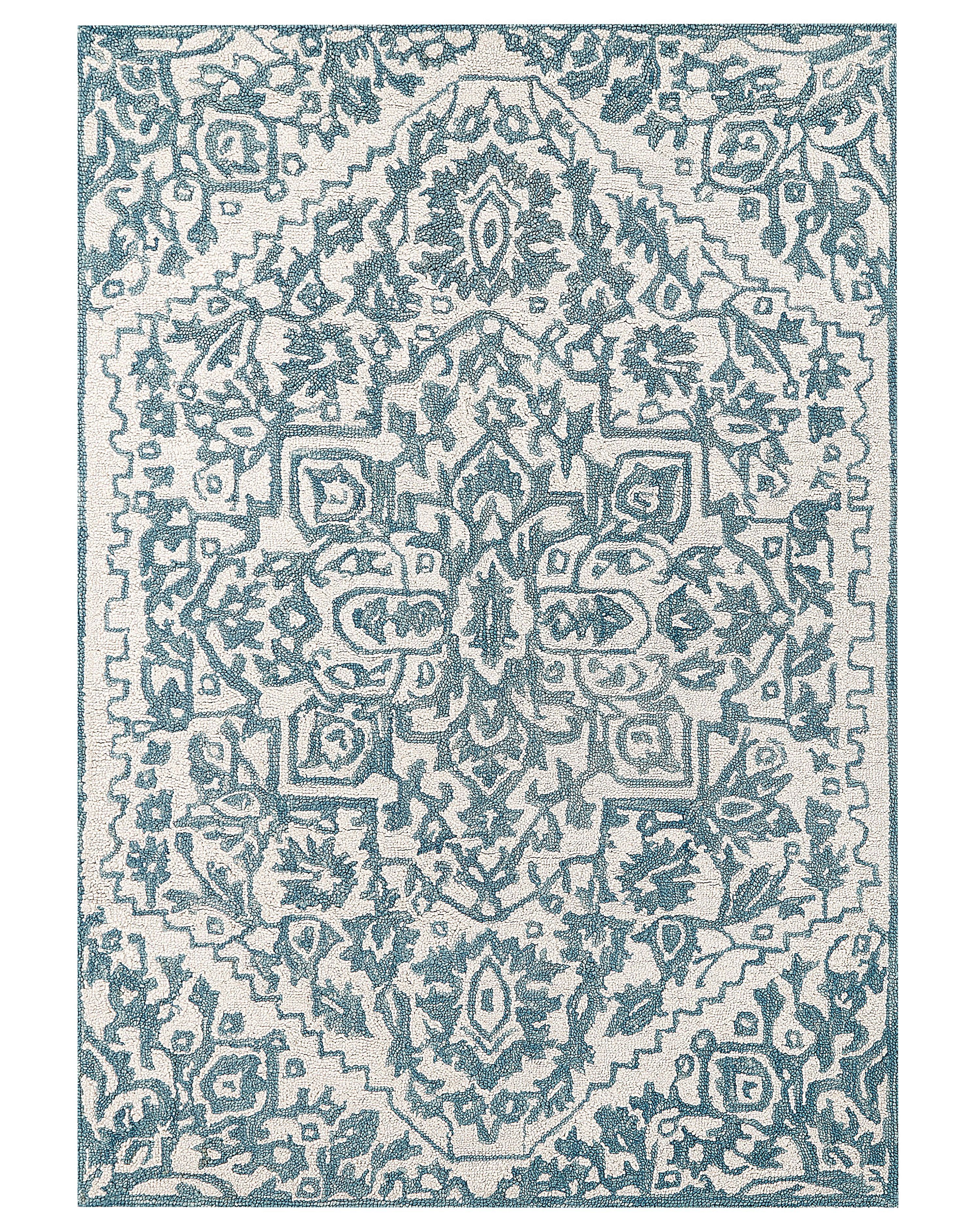 Rug AHMETLI Blue 160 x 230 cm Wool