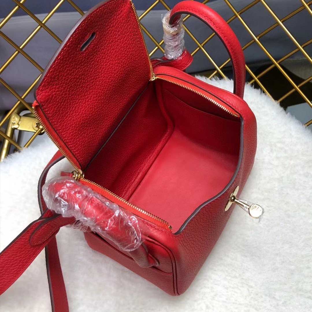 Replica Hermes Aaa-Lindy Mini Bag H079086Ck37 Black/Red/Grey1:1High-quality replica