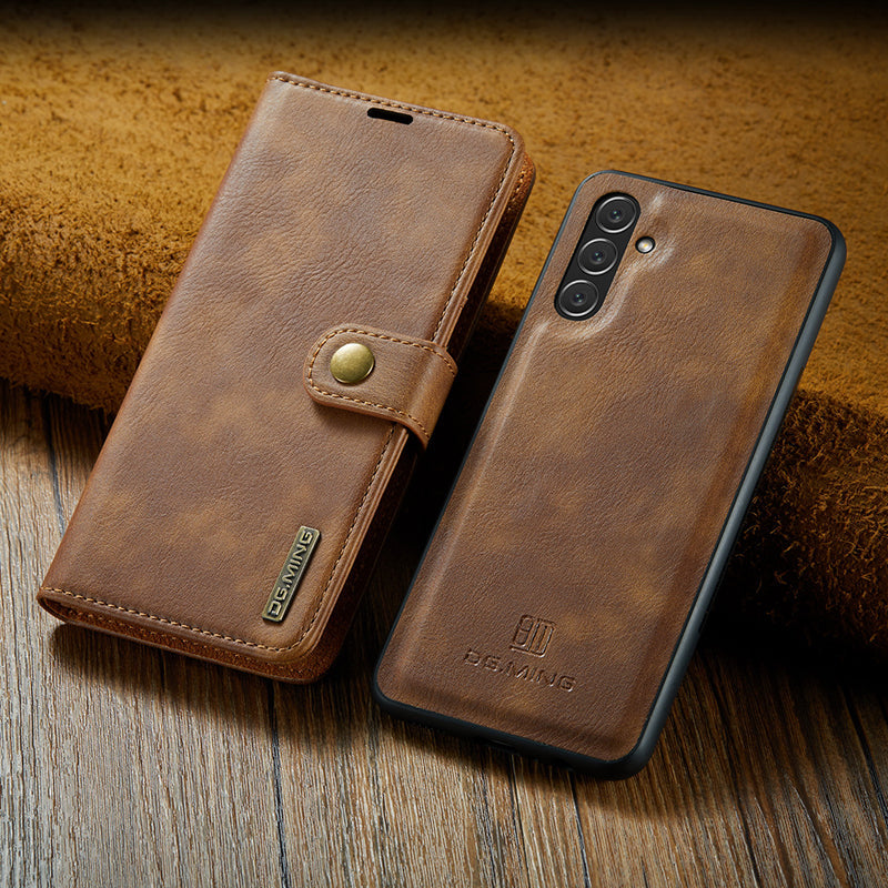 Leren Telefoonhoesje voor Samsung Galaxy – 2-in-1 Afneembare Tas met Premium Bescherming en Slank Ontwerp