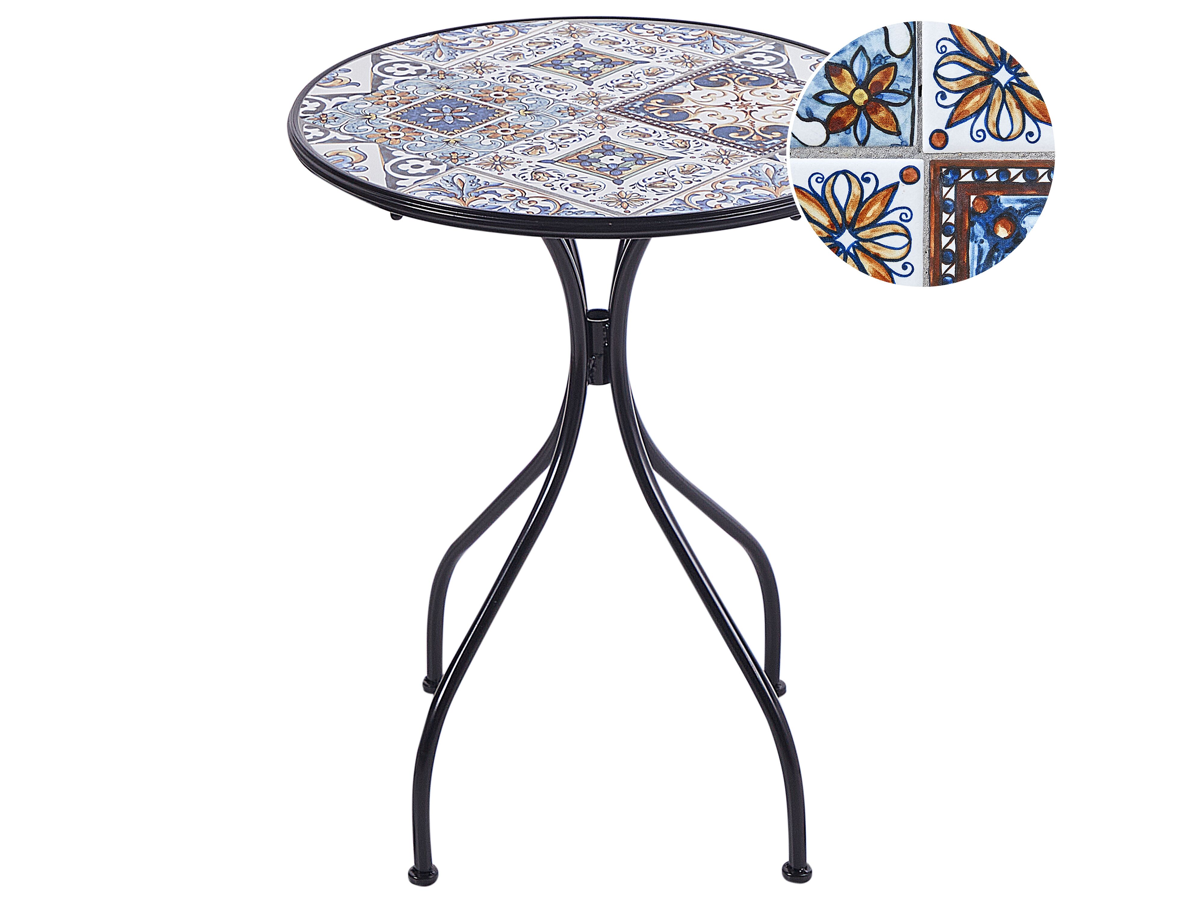 Bistro Table CIVITA 60 cm 60 cm Metal Black
