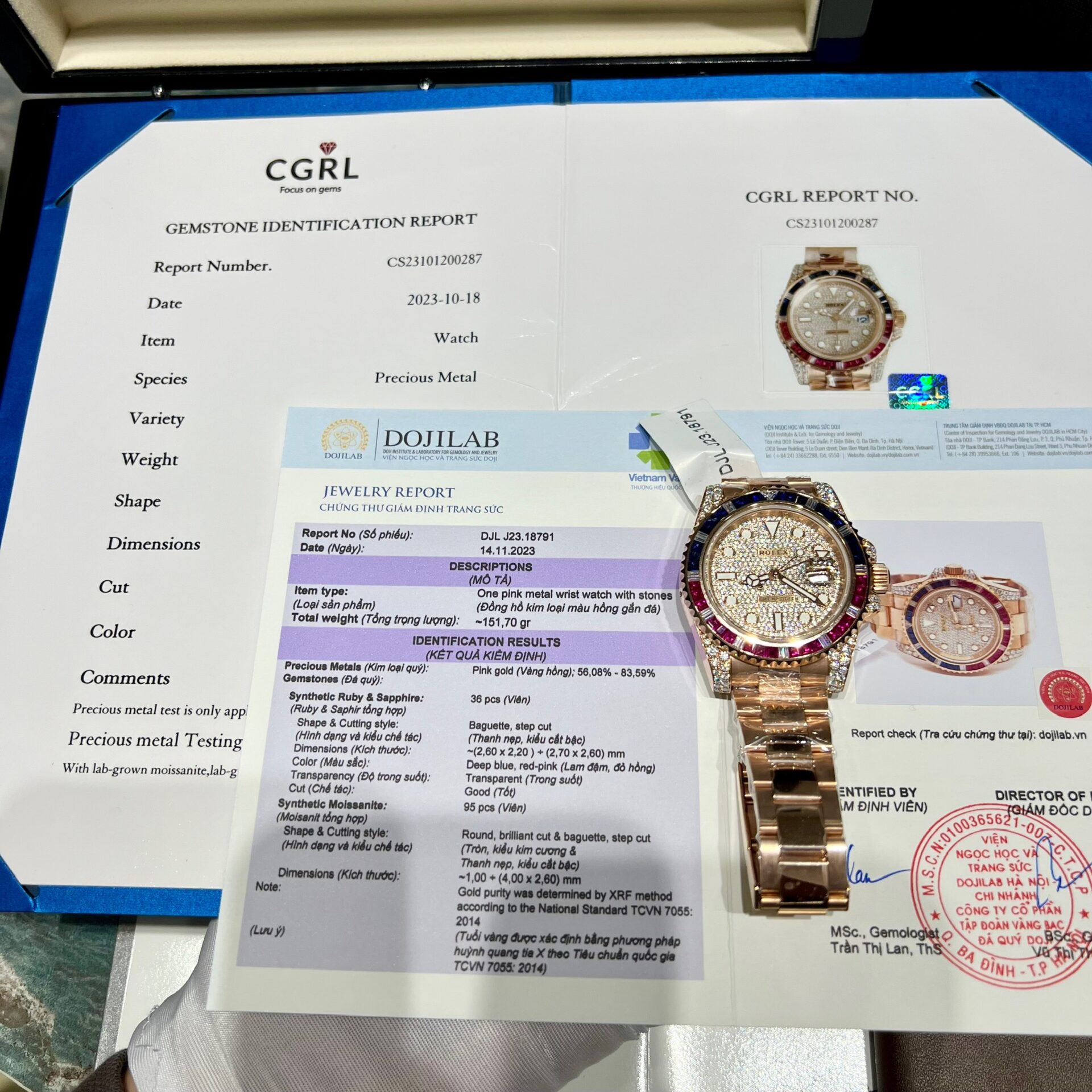 Rolex GMT-Master II 126755 SARU Replica Watch Gold Wrapped Sapphire 41mm - Elite Watch Atelier