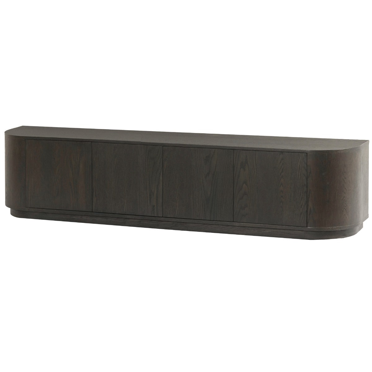 Livingfurn - Tv-meubel Donkerbruin Eiken - 220x40x45 - Novero