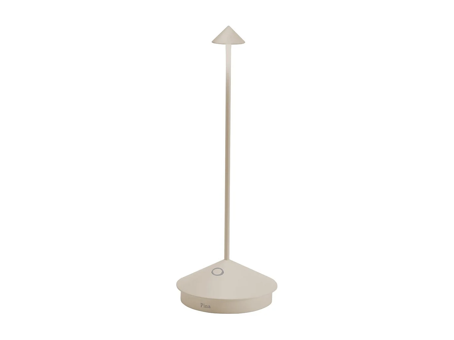 Lampe de table LED Pina Pro Sand, rechargeable et dimmable, sans fil, Safran, 2200-2700-3000K, IP54, autonomie 12h