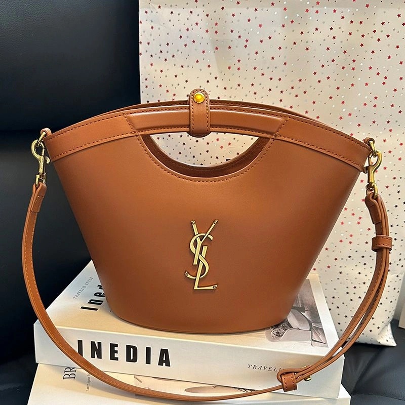 Saint Laurent Mini Celia Tote In Smooth Leather Brown Gold - Zealreplica ru | Zealreplicaru.com1:1High-quality replica