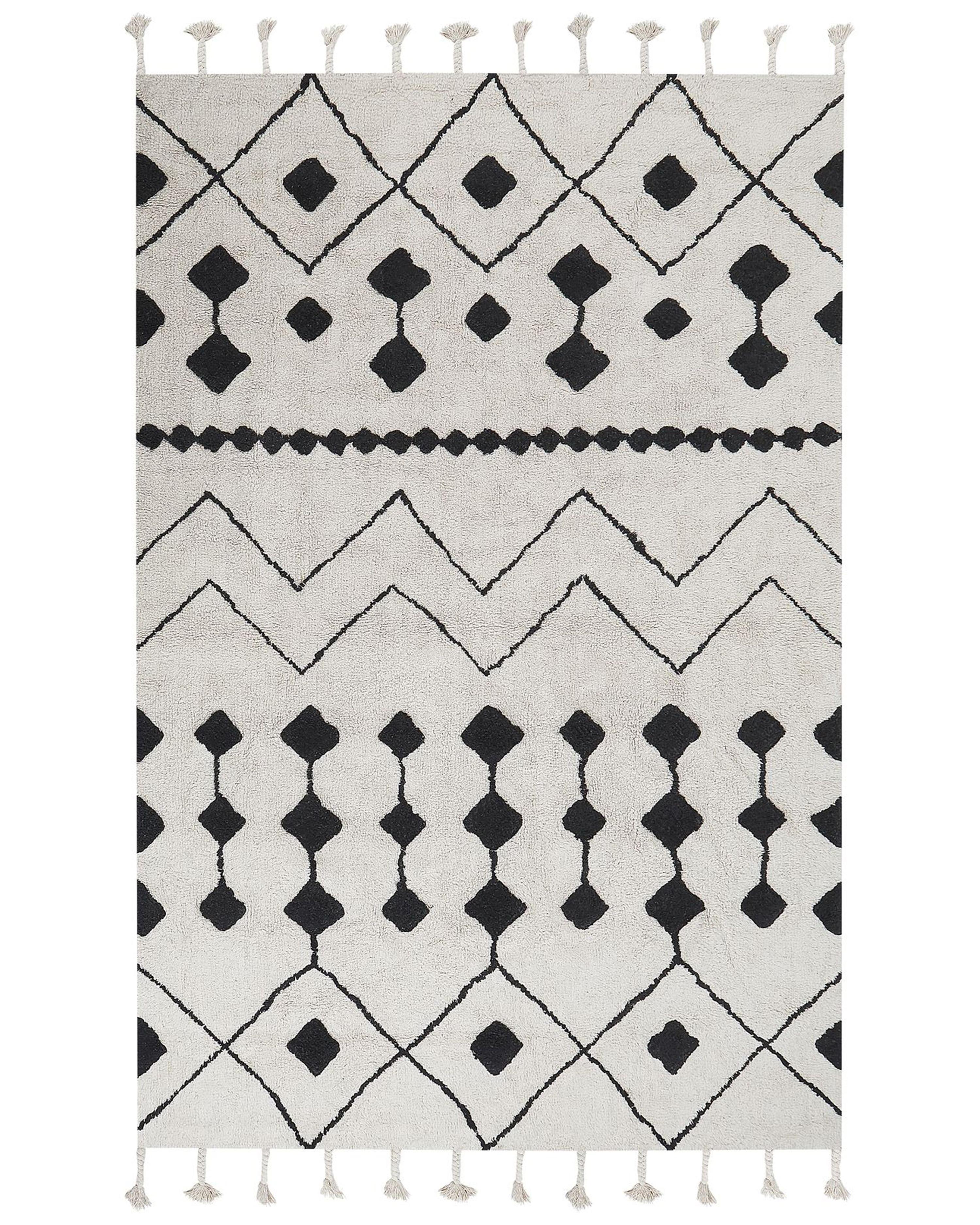 Rug KHEMISSET Off-White 160 x 230 cm Cotton