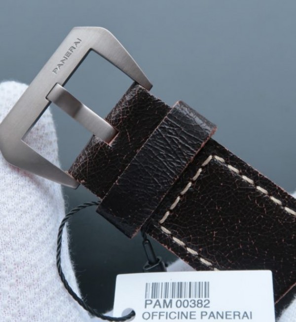 Replica Panerai VSF PAM382 Bronzo Brown Distressed Calfskin Strap Super Clone - Top club