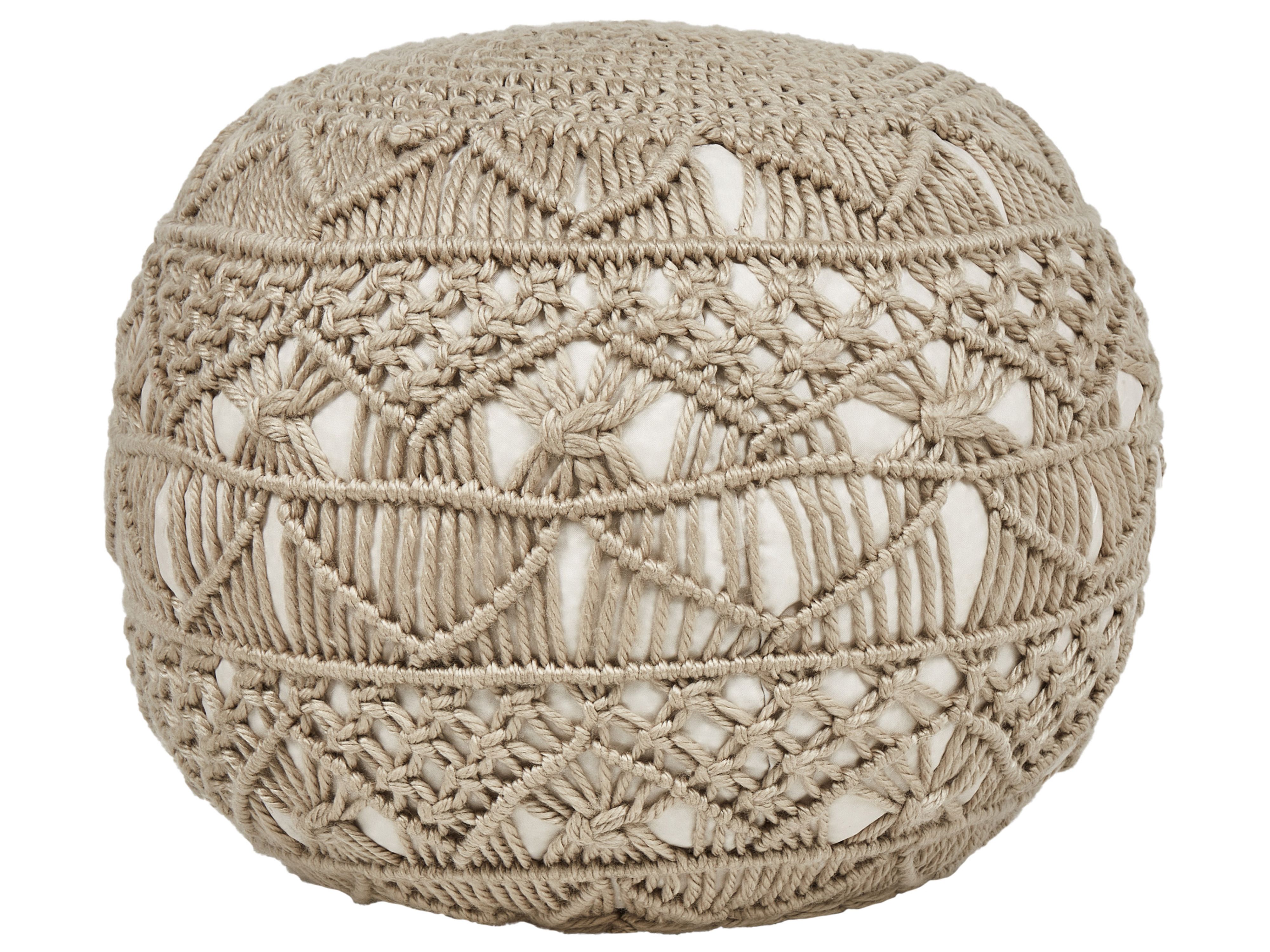 Pouffe AADHI Synthetic Material Beige