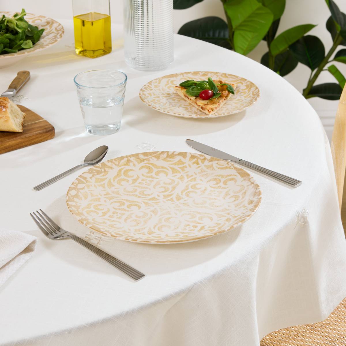 Flat plate "Anna" Stoneware (ceramic), D.25.8 cm