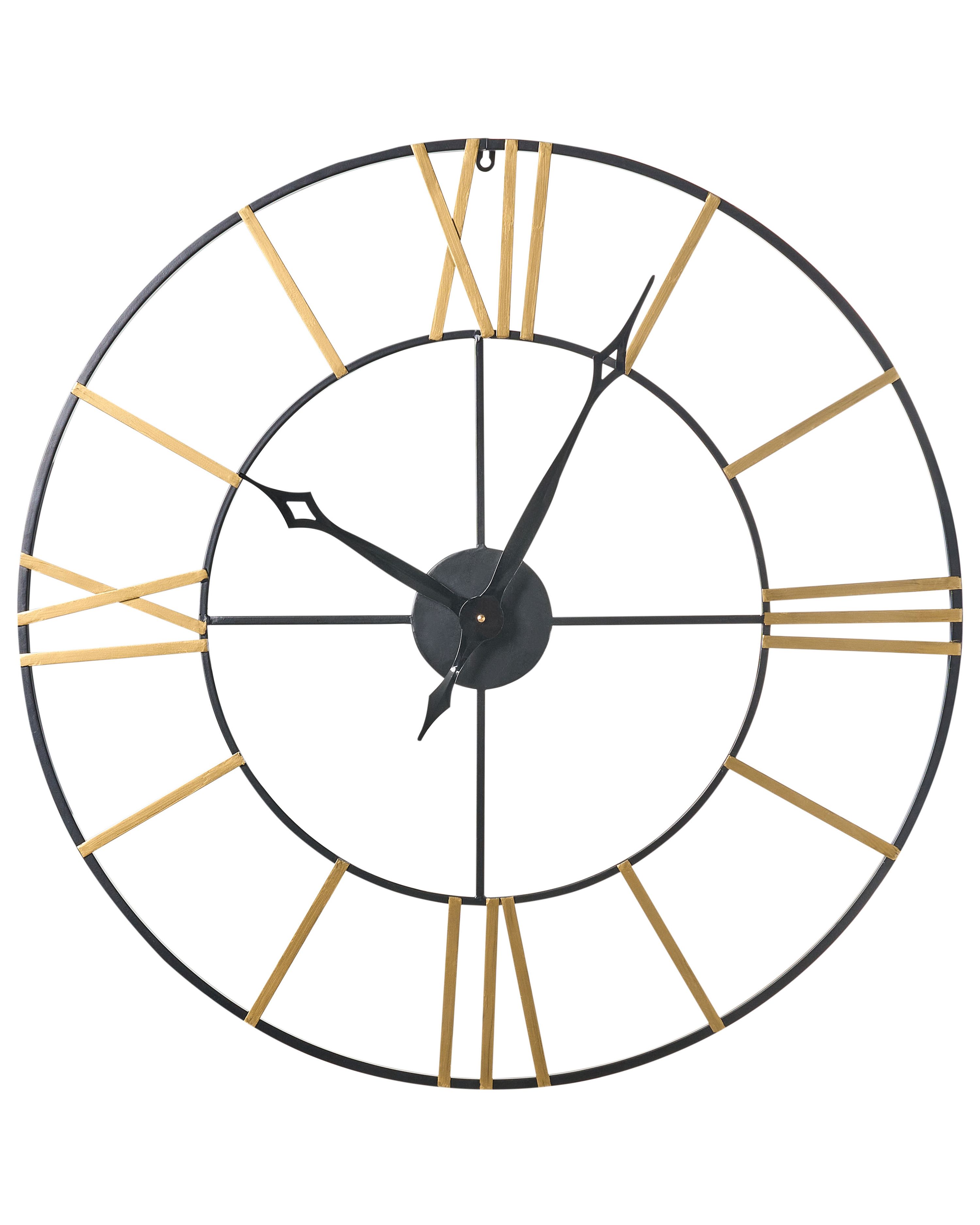 Wall Clock VALSOT 80 cm Metal Gold