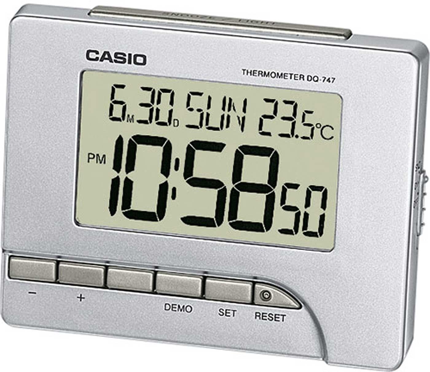 Casio Digital Alarm Clock 9.6 cm Höhe Plastic • Digitalanzeige • Snooze-Funktion
