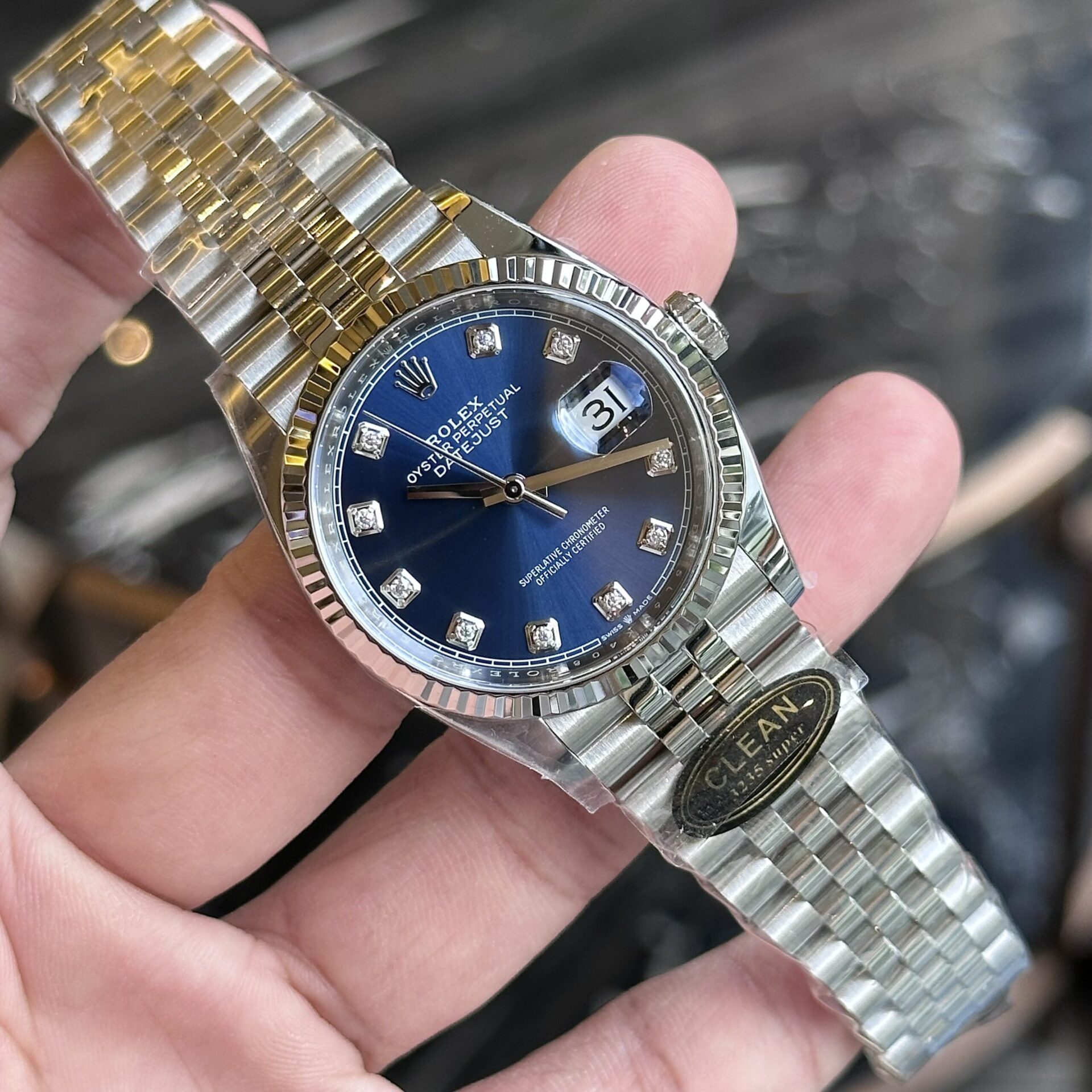 Rolex Replica 1:1 Watch DateJust 126334 Blue Dial Jubilee Clean Factory 41mm - Elite Watch Atelier