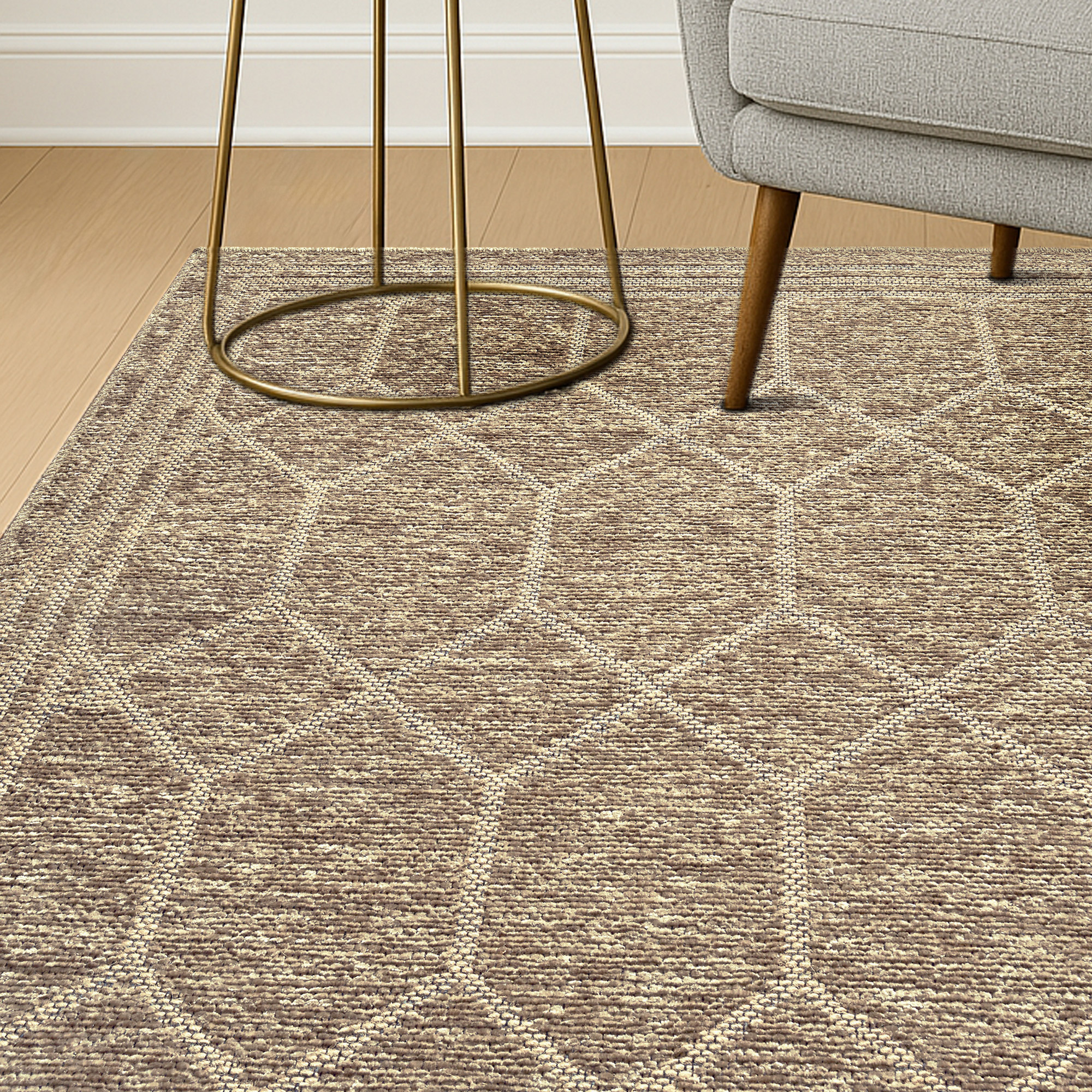 Avante Area Rug, Limuel Beige, 5’ x 7’