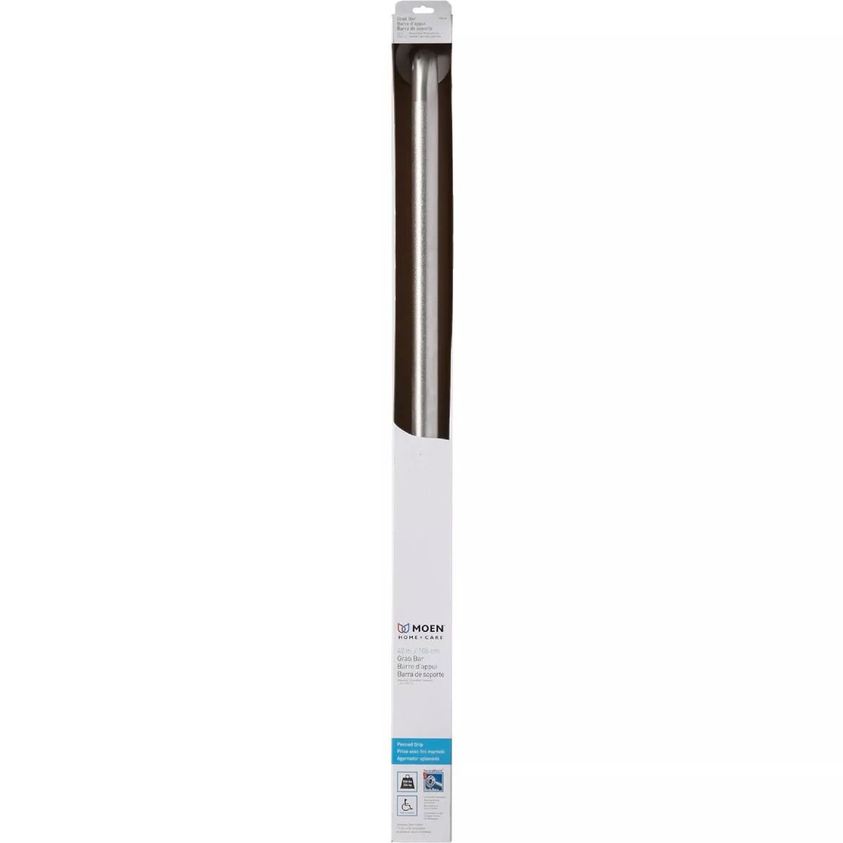Moen Home Care 42 In. Concealed Screw Grab Bar, Peened