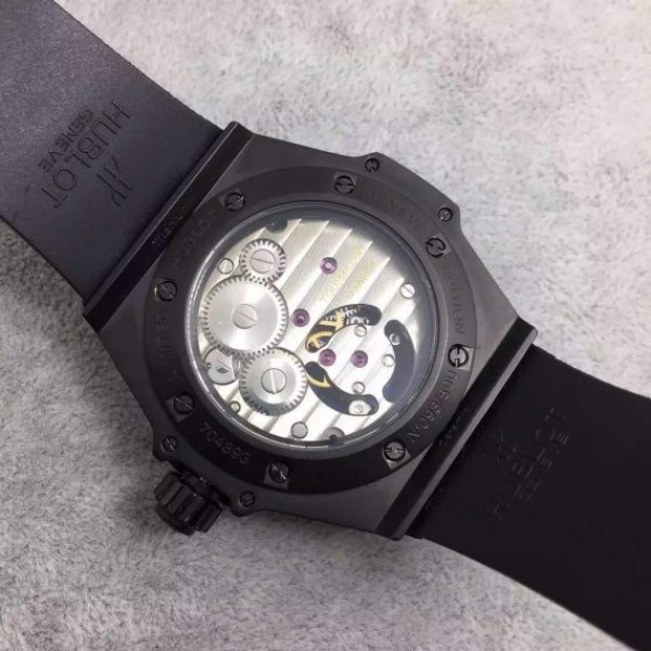 Replica Hublot Big Bang 44mm Vendome Real Tourbillon Ceramic Case Black Gummy - Top club