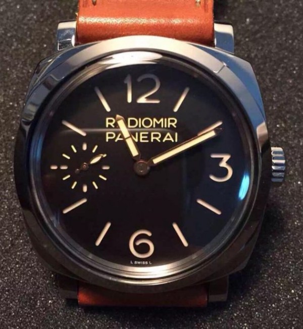 Replica Panerai Radiomir PAM399 Brown leather strap - Top club