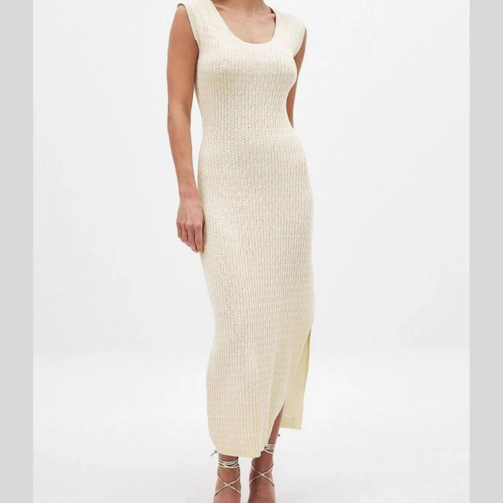 Side Slit Sleeveless Midi Knit Dress - ZKZOOK