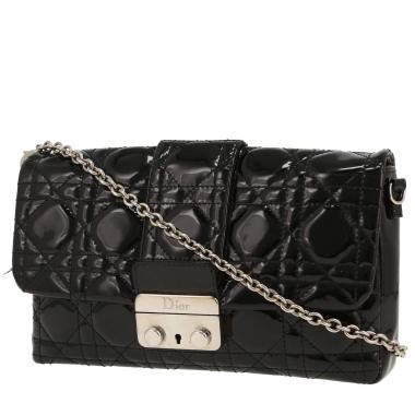 Dior shoulder bag in black patent leather1:1High-quality replica