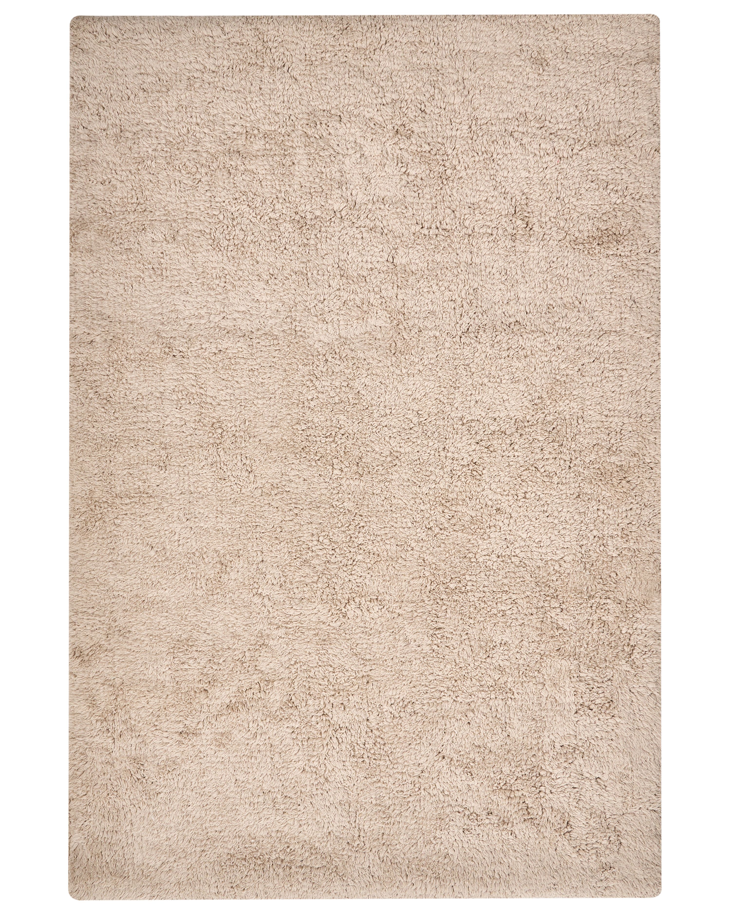 Bath Mat GOELA Light Brown 60 x 90 cm Cotton