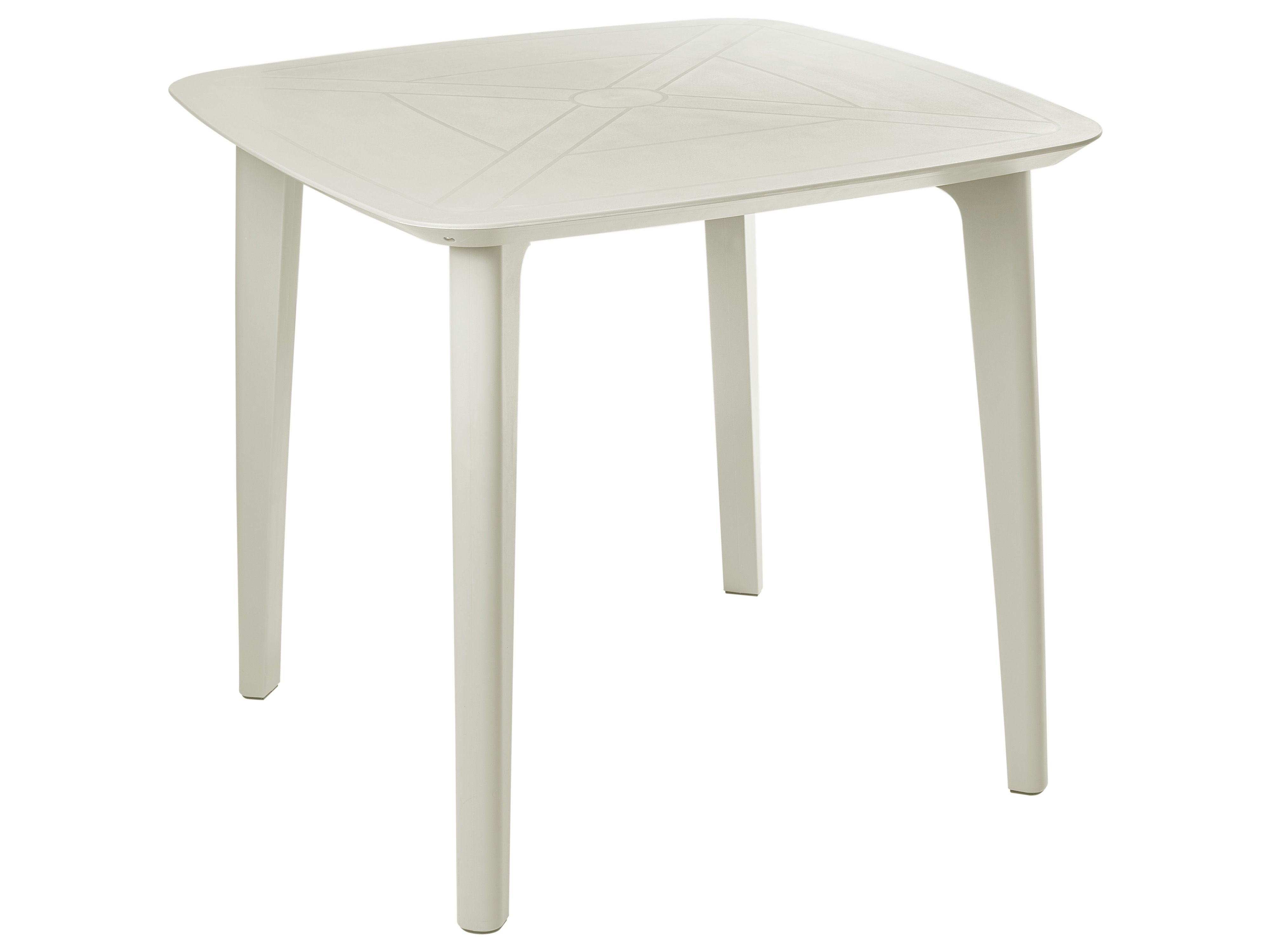 Garden Dining Table SORICO 86 cm 86 cm Light Beige
