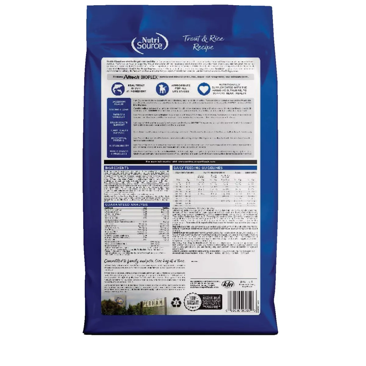 NutriSource 26 Lb. Trout & Rice Recipe Dog Food